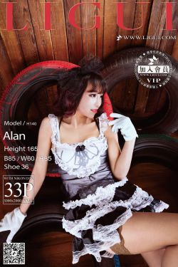 Model ALAN《灰丝蕾丝女仆》上下全集  [丽柜LiGui] 美腿玉足写真图片