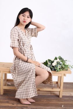 [奈丝] NO.128 小橙子 80年代的复古衬衫裙