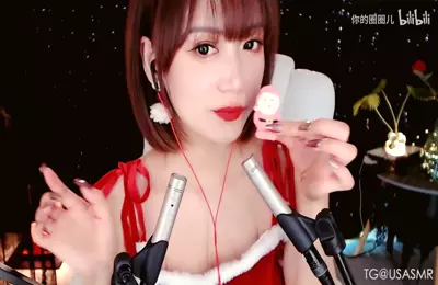 圈圈_充电专属剧情：加更姐姐的圣诞专属咀嚼音_asmr