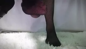 1m8的烤猫猫_黑色渔网_踩软糖