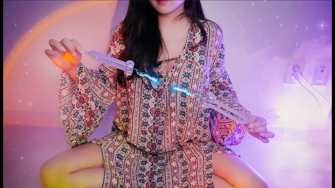 ASMR 失眠缓解音叉和雨声放松睡眠  ASMR MELODY