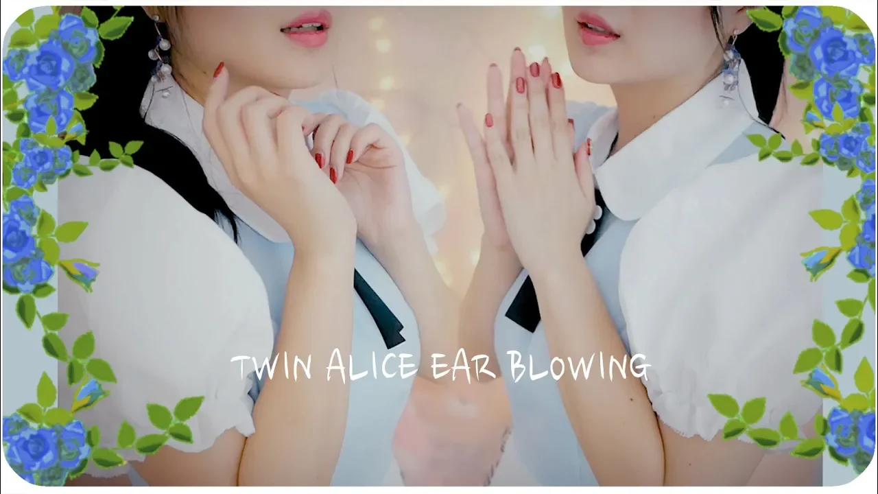 ASMR MELODY 双胞胎吹耳 在你耳边呼气