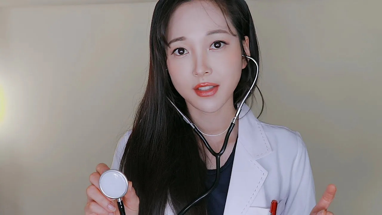 美女医生的健康检查（第一人称|耳朵清洁，耳朵，眼睛，头皮检查，乳胶手套