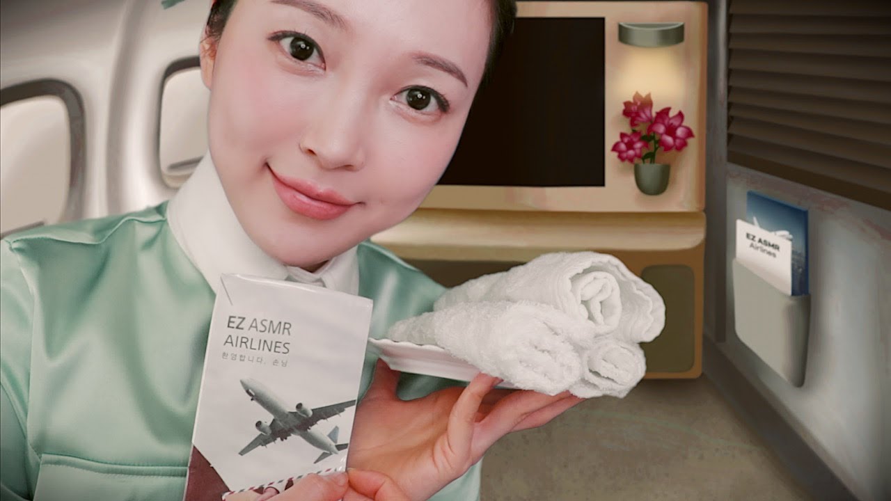 7小时30分钟飞行✈️头等舱体验（安全带警报声音，柔软温柔，耳语，夜景）场景模拟  白噪音