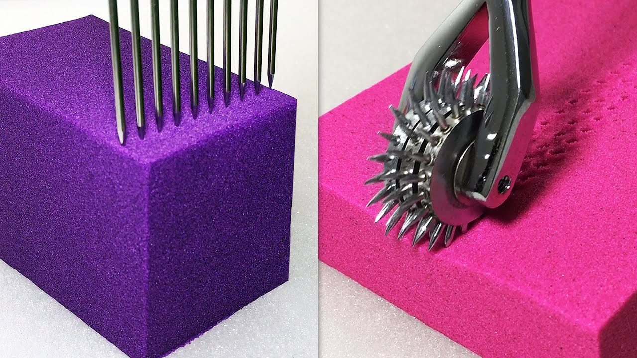 非常令人满意和放松的ASMR 切割太空沙