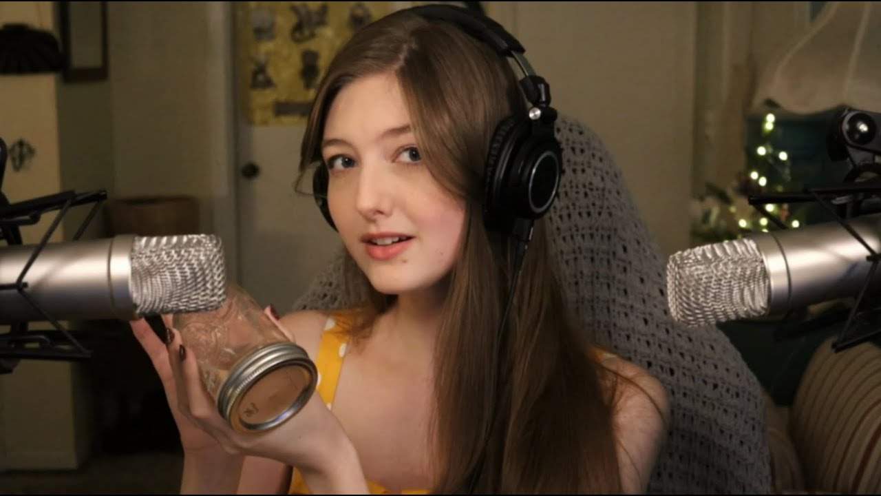 [ASMR] 玻璃瓶 敲击和水声