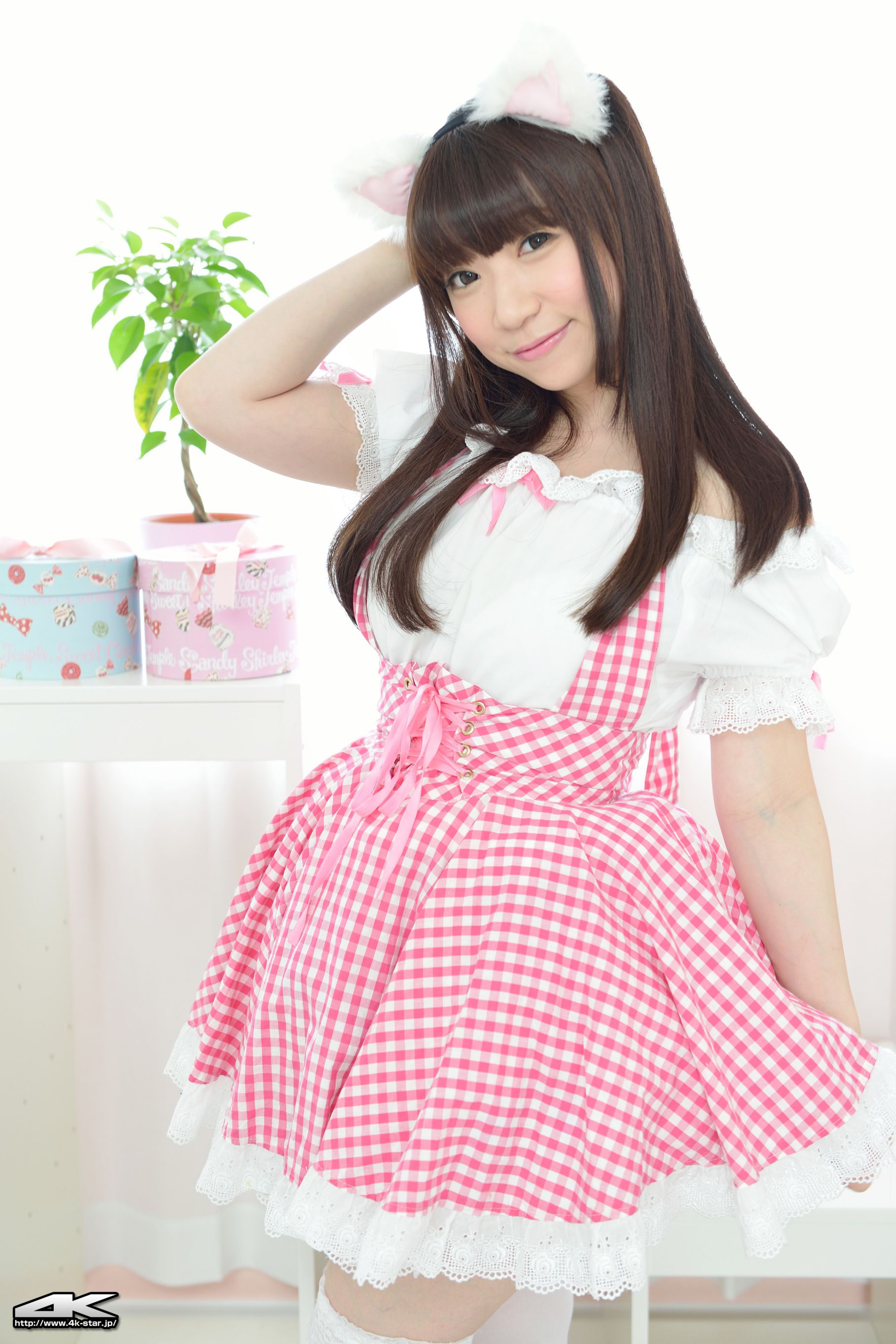 [4K-STAR] NO.00290 月城右紗 Maid Costume 猫耳少女_第1张