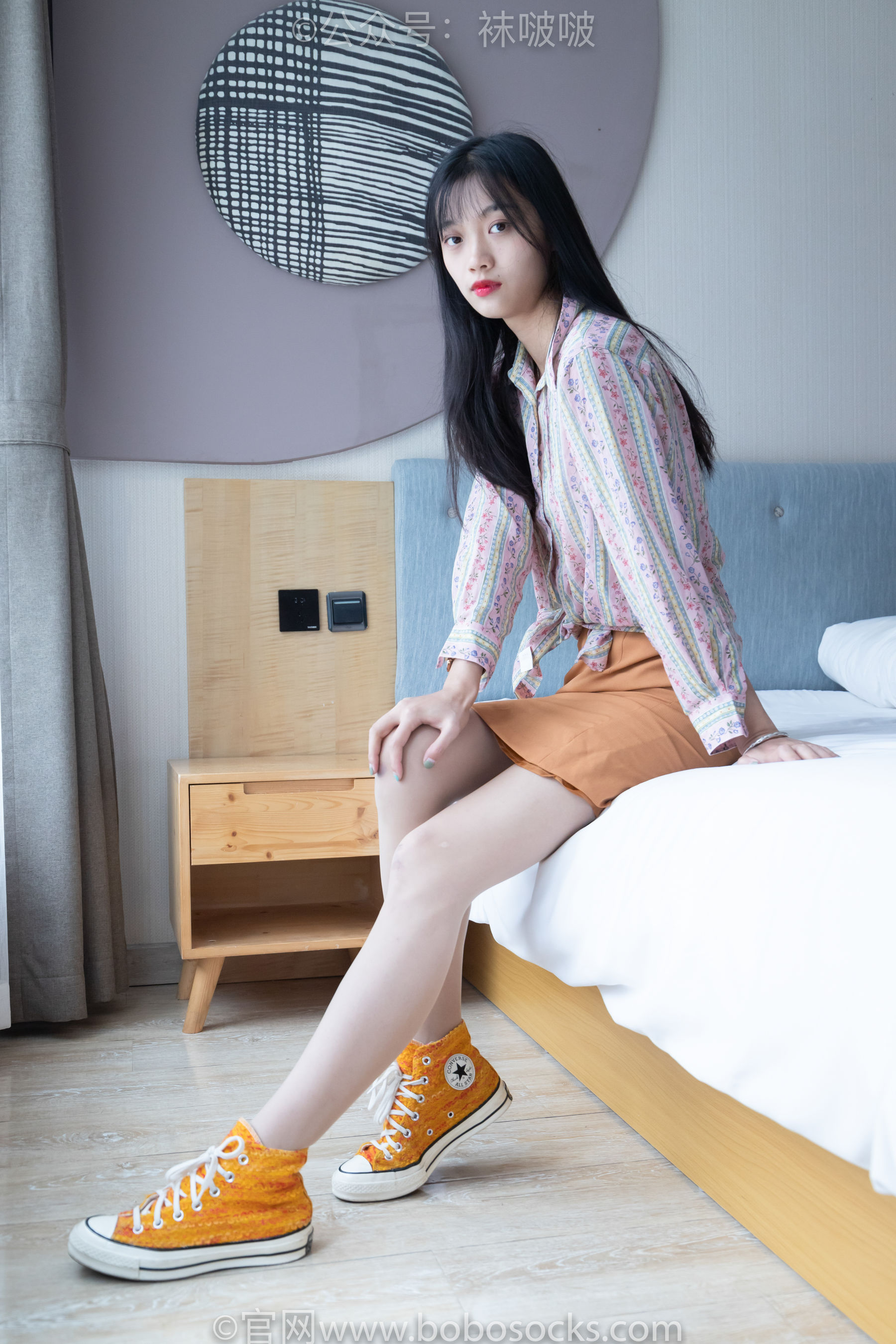 BoBoSocks袜啵啵 No.008 涵涵-帆布鞋、白色短棉袜、肉丝_第3张