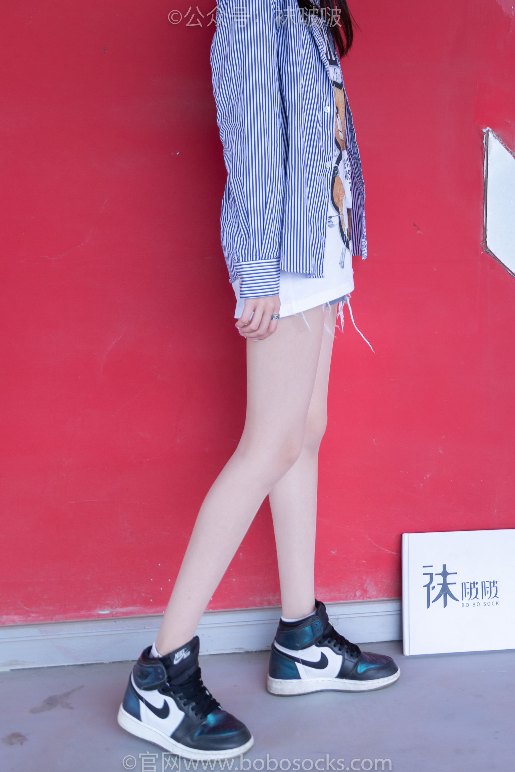 BoBoSocks袜啵啵 No.011 稚予-AJ、白色短棉袜、肉丝_第3张