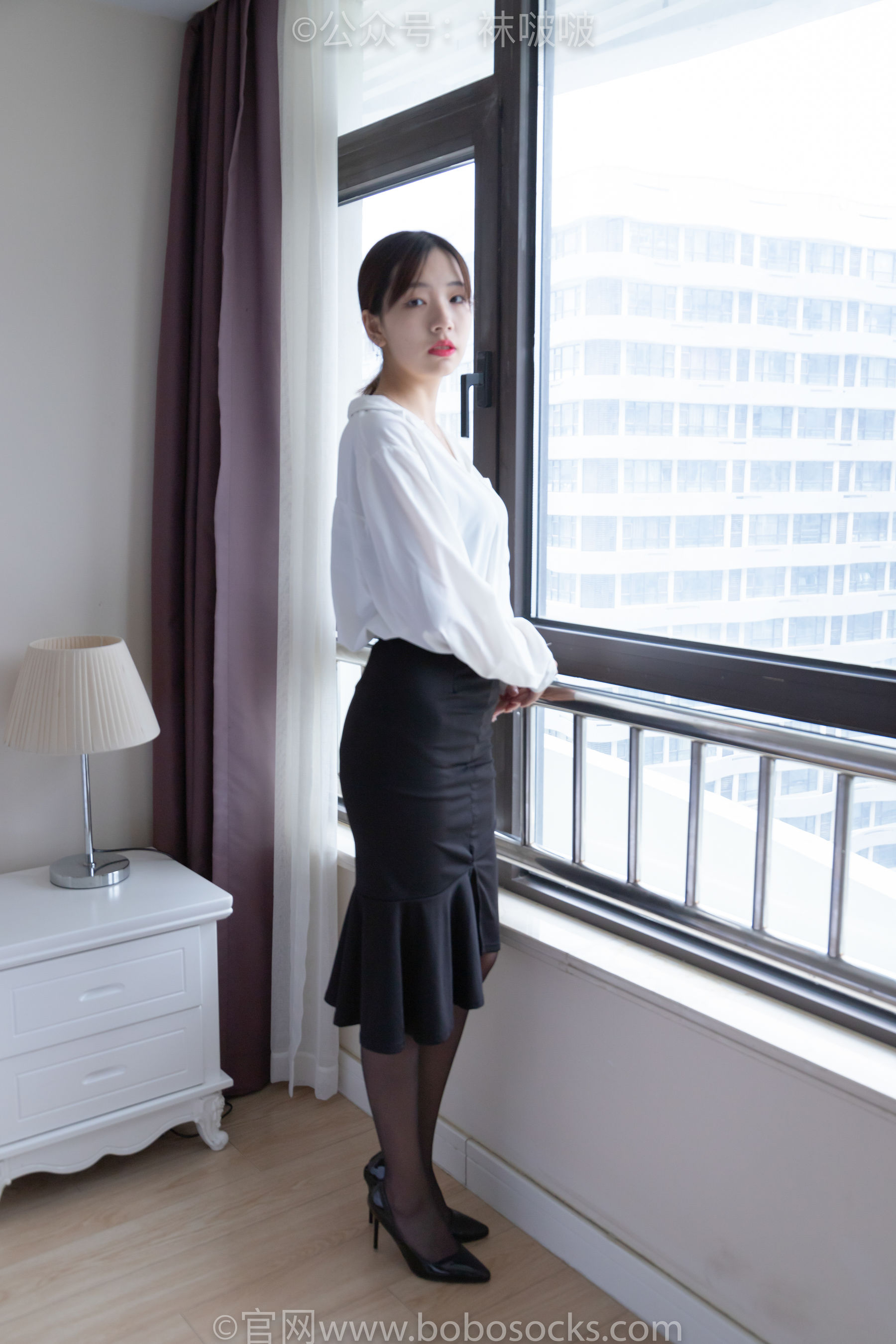 BoBoSocks袜啵啵 No.017 小甜豆-OL制服、高跟鞋、黑丝_第1张