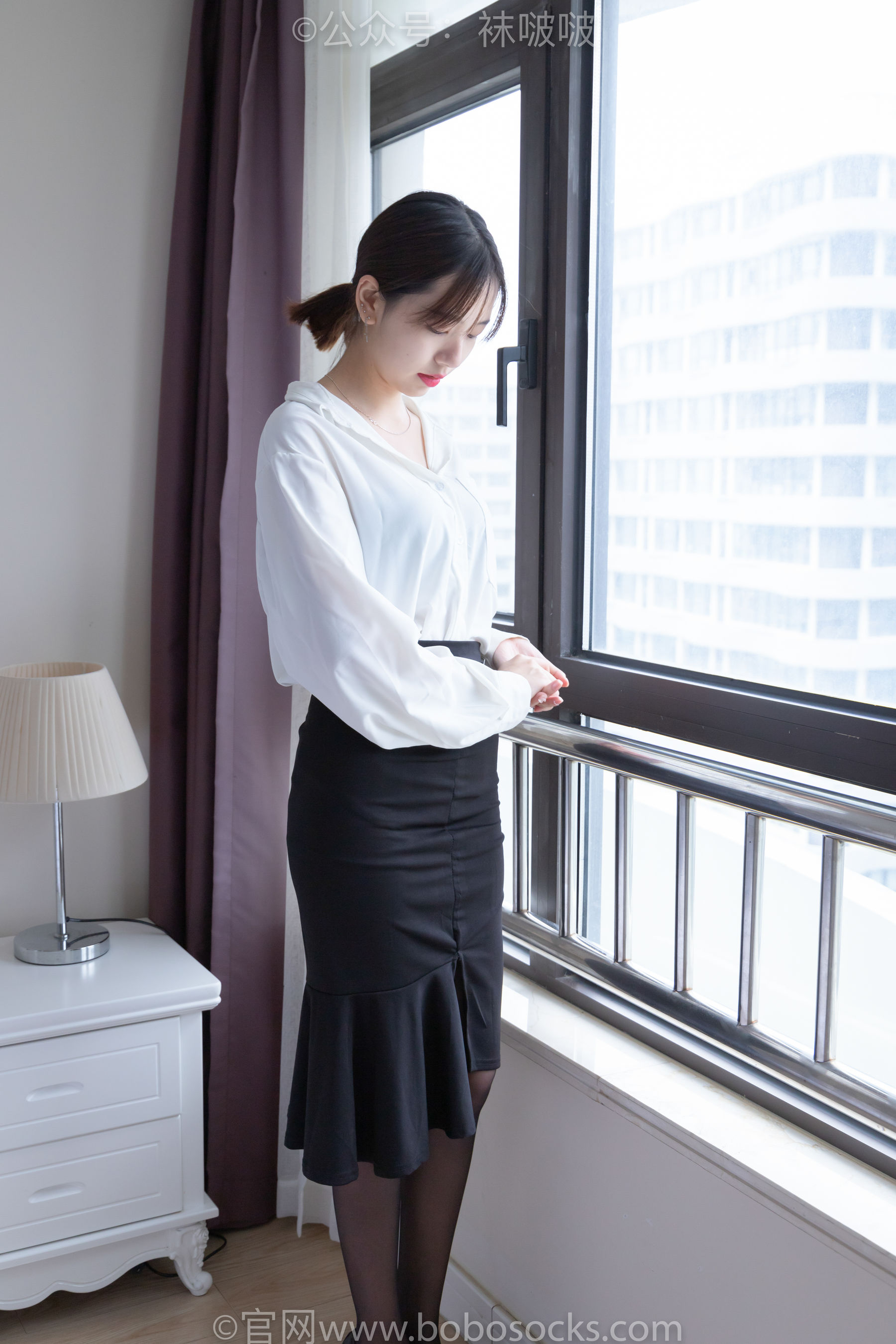 BoBoSocks袜啵啵 No.017 小甜豆-OL制服、高跟鞋、黑丝_第3张