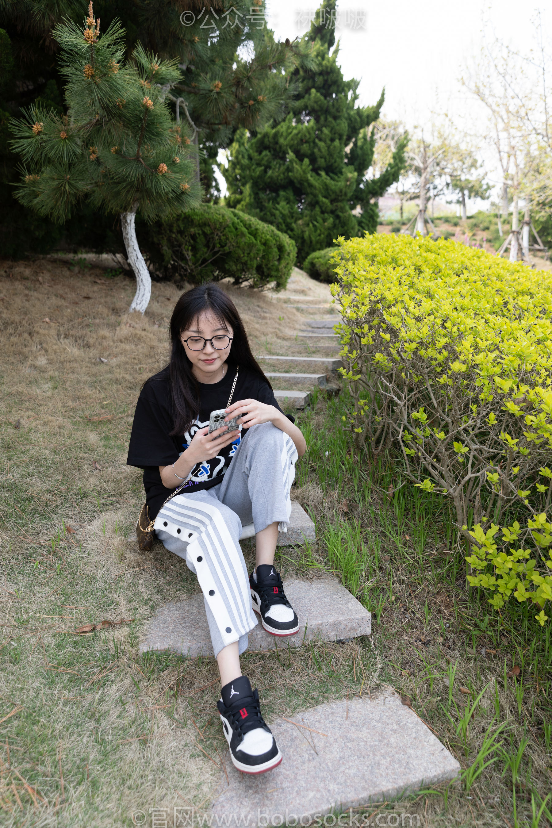 BoBoSocks袜啵啵 No.023 稚予-AJ、白色短棉袜、裸足_第1张