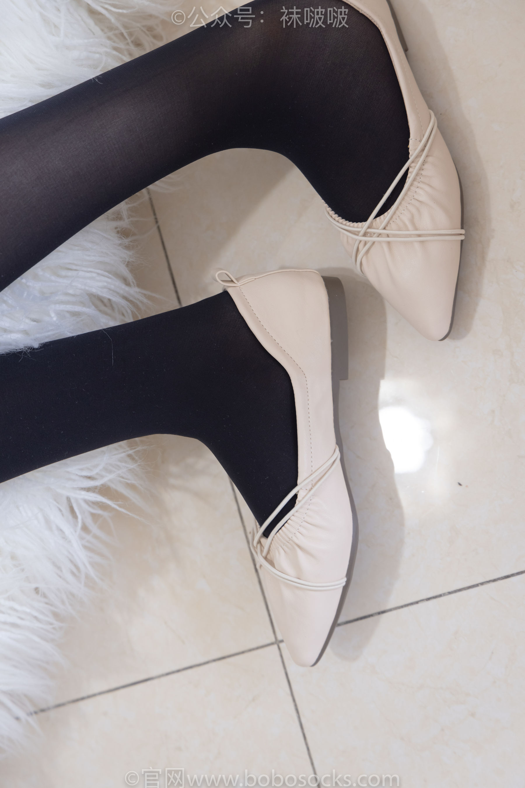 BoBoSocks袜啵啵 No.029 小甜豆-平底鞋、厚黑丝、厚肉丝、踩饼干_第3张