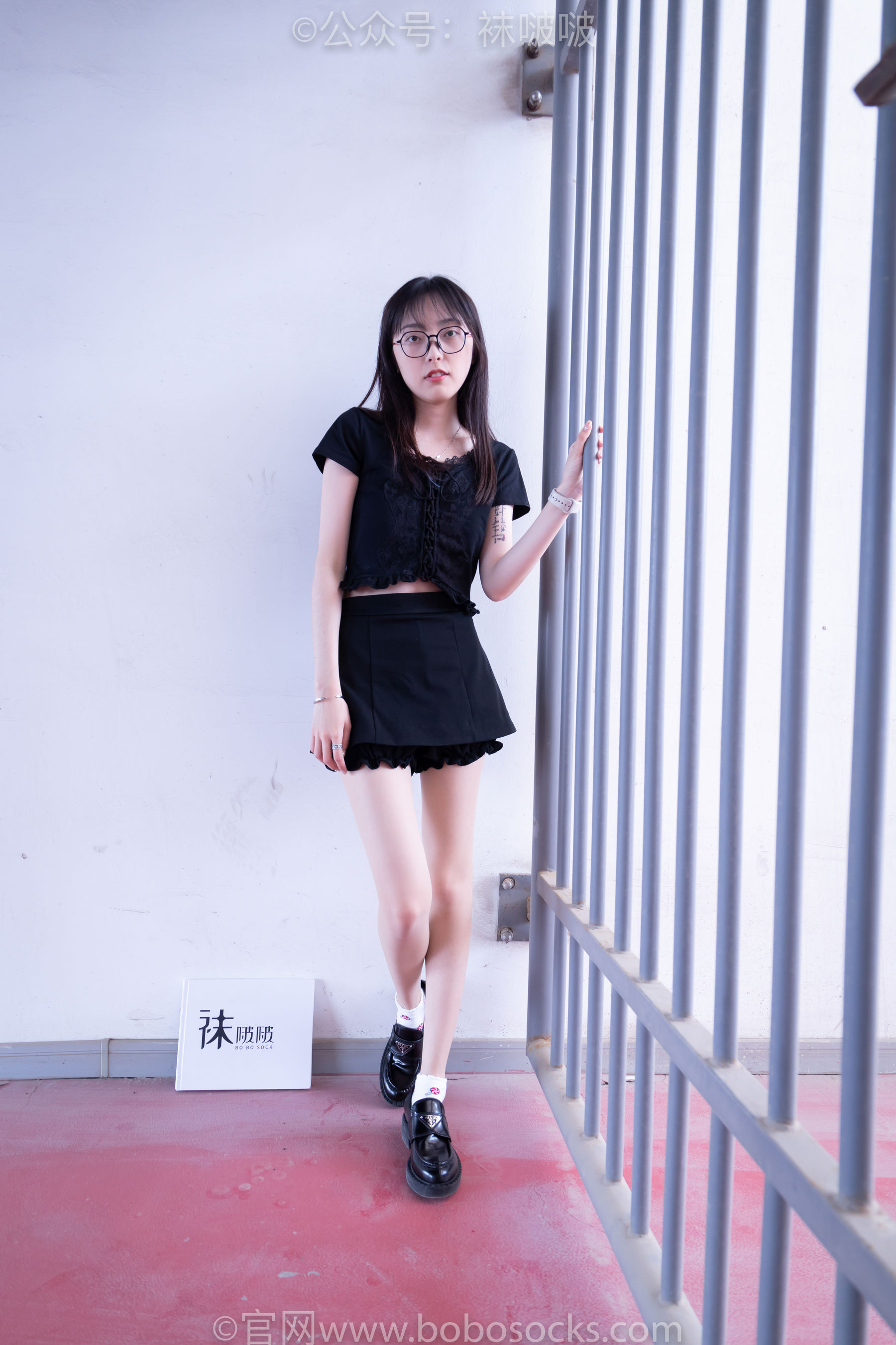 BoBoSocks袜啵啵 No.030 稚予- 皮鞋、短白棉袜、肉丝_第2张