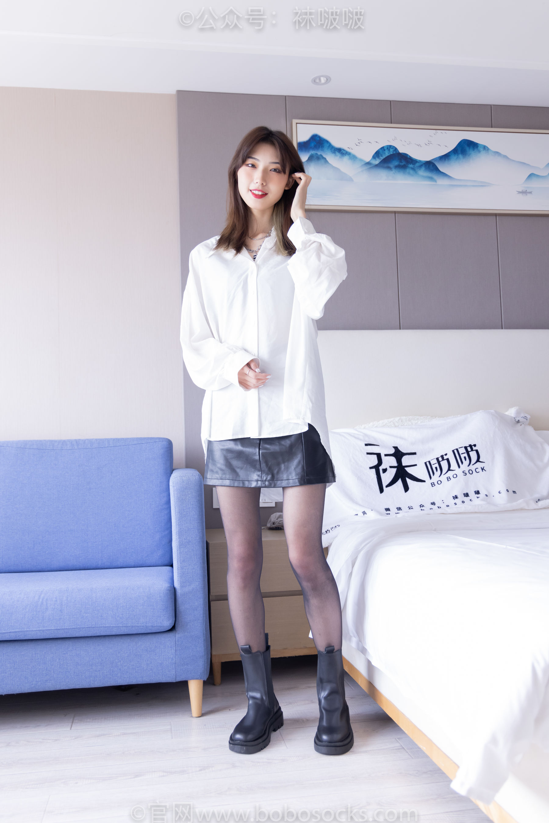 BoBoSocks袜啵啵 No.046 枫枫-短靴、黑丝_第4张