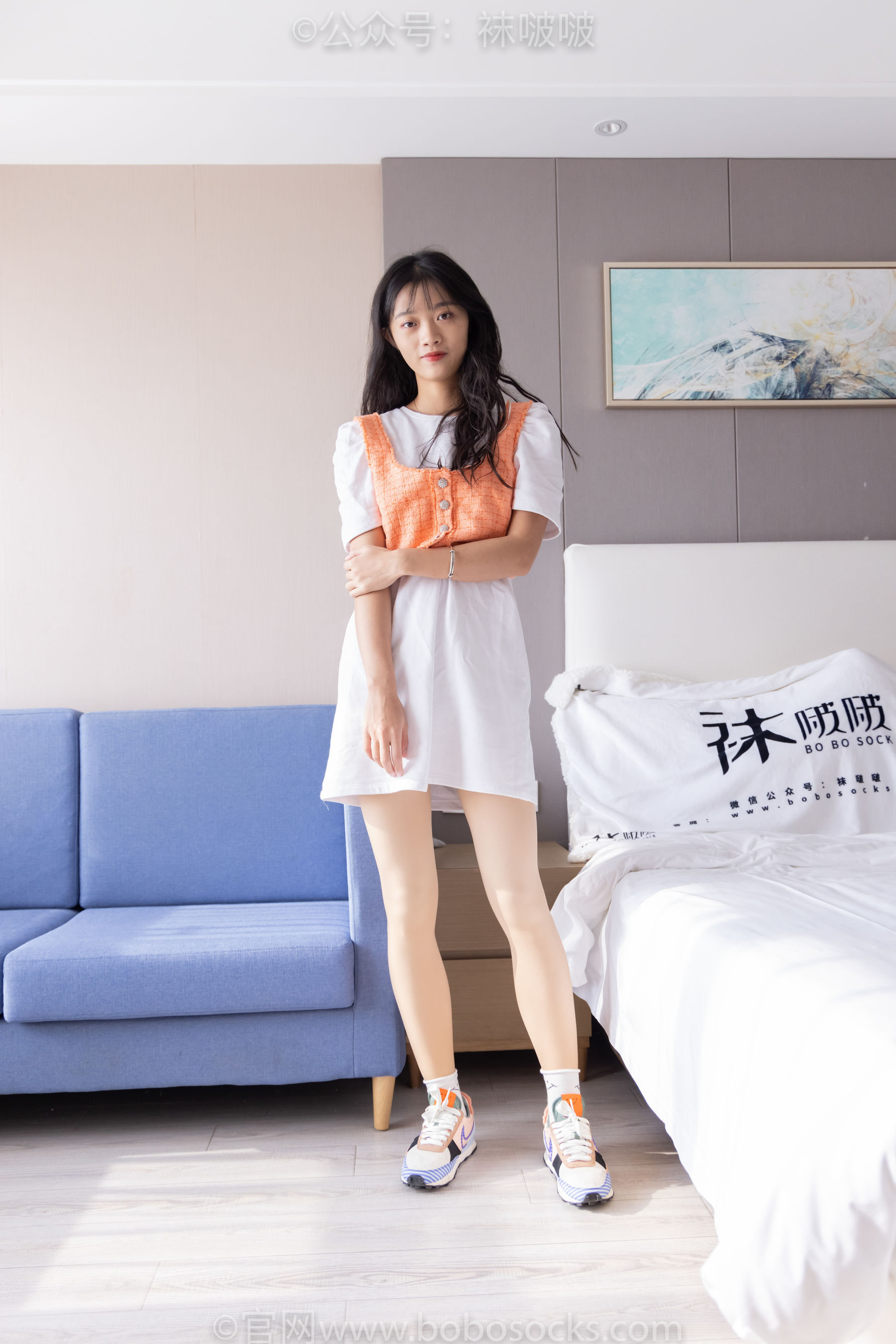 BoBoSocks袜啵啵 No.062 涵涵-运动鞋、白棉袜、厚肉丝_第3张