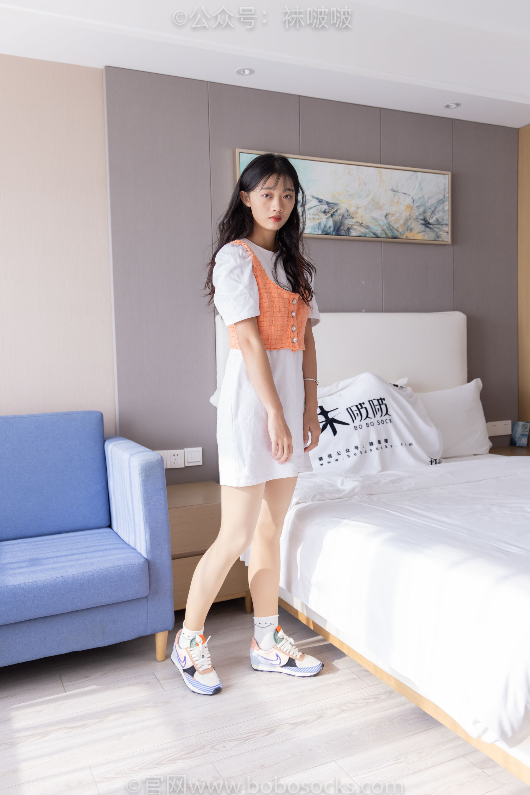 BoBoSocks袜啵啵 No.062 涵涵-运动鞋、白棉袜、厚肉丝_第5张