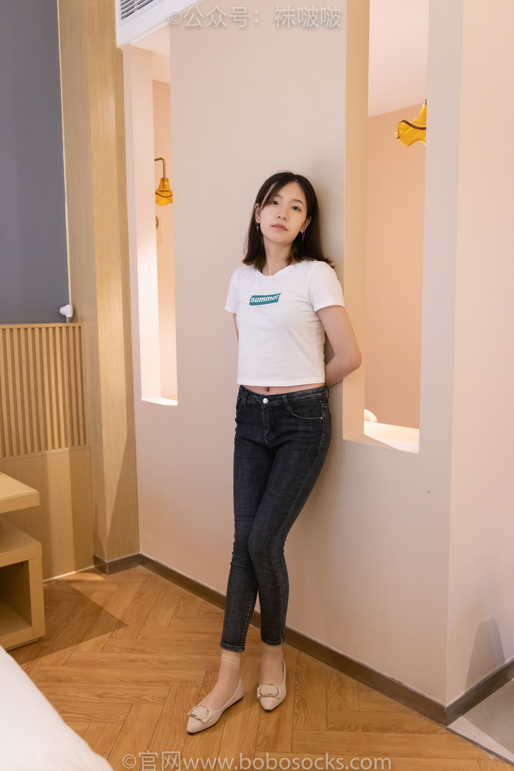 BoBoSocks袜啵啵 No.063 小甜豆-平底鞋、短肉丝、短咖啡丝、裸足_第1张