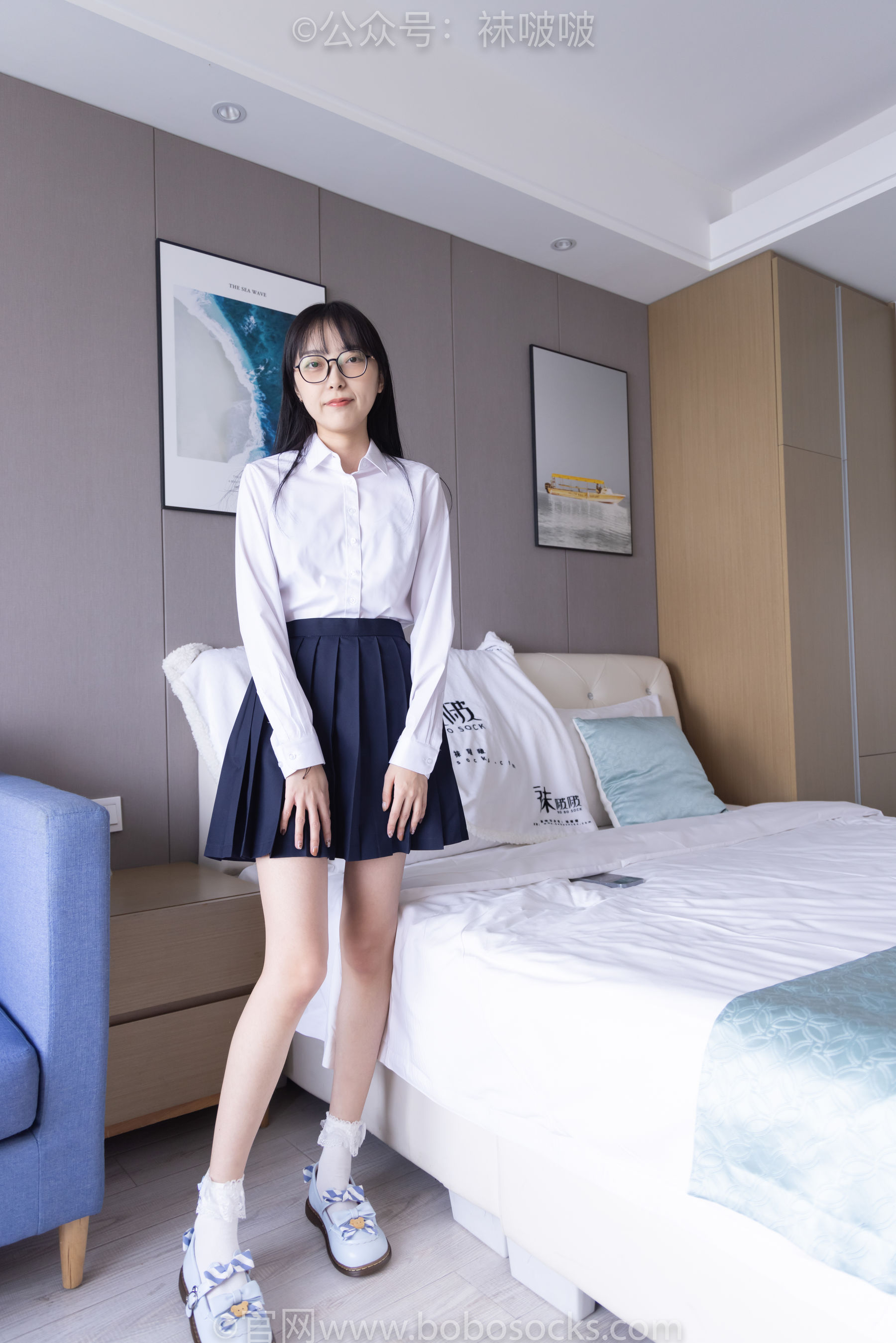 BoBoSocks袜啵啵 No.070 稚予-皮鞋、拖鞋、过膝袜、白棉袜_第2张