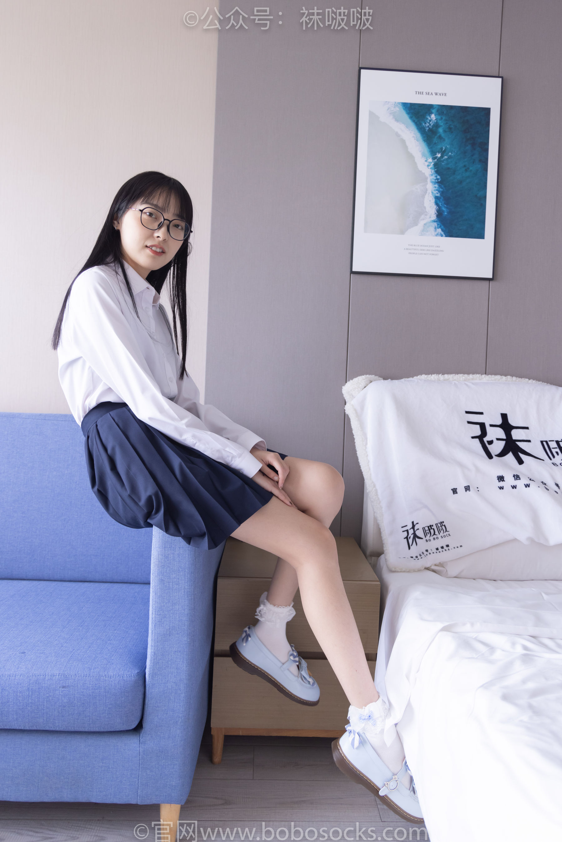 BoBoSocks袜啵啵 No.070 稚予-皮鞋、拖鞋、过膝袜、白棉袜_第5张