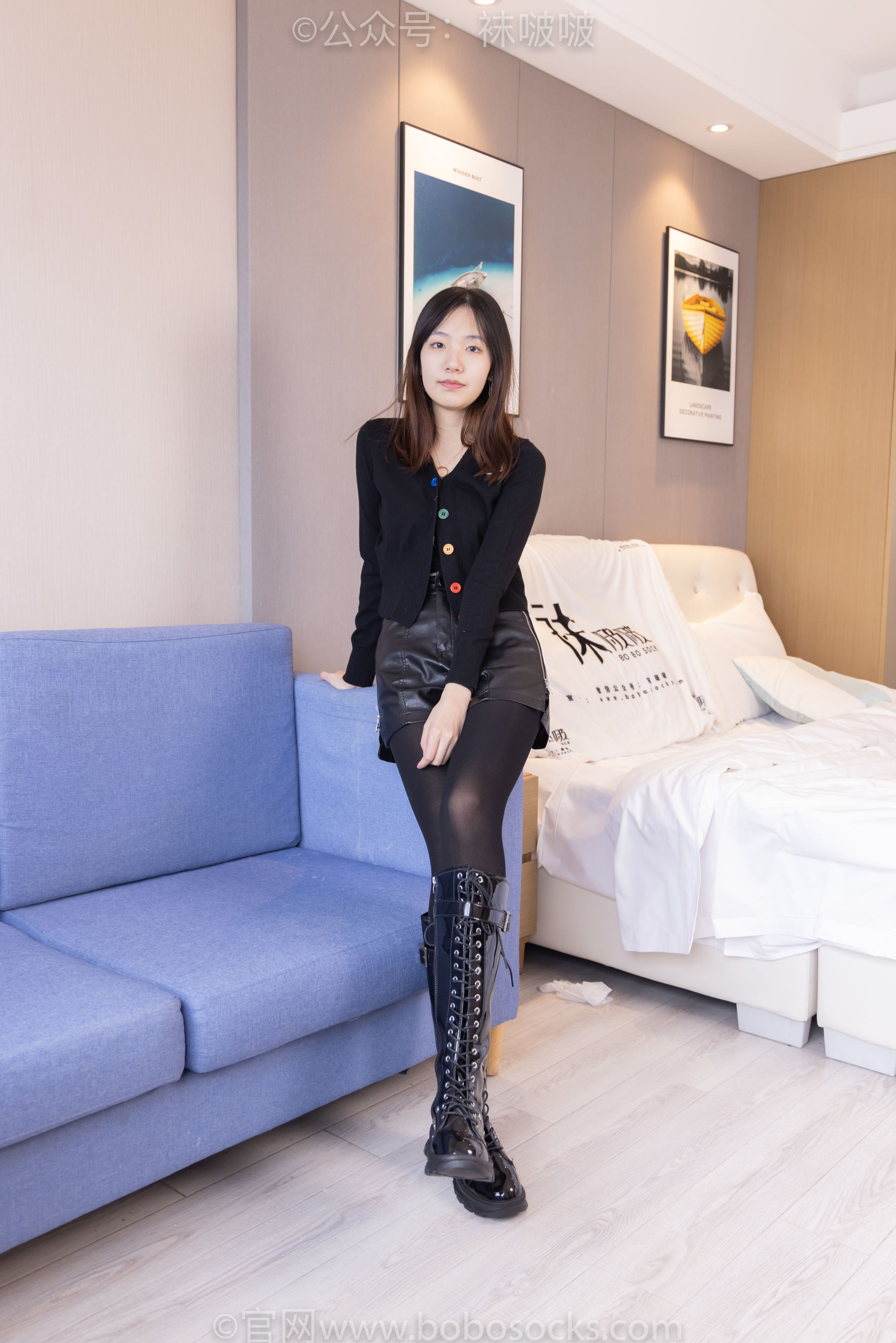 BoBoSocks袜啵啵 No.072 小甜豆-两双长靴、厚黑丝、厚肉丝_第1张