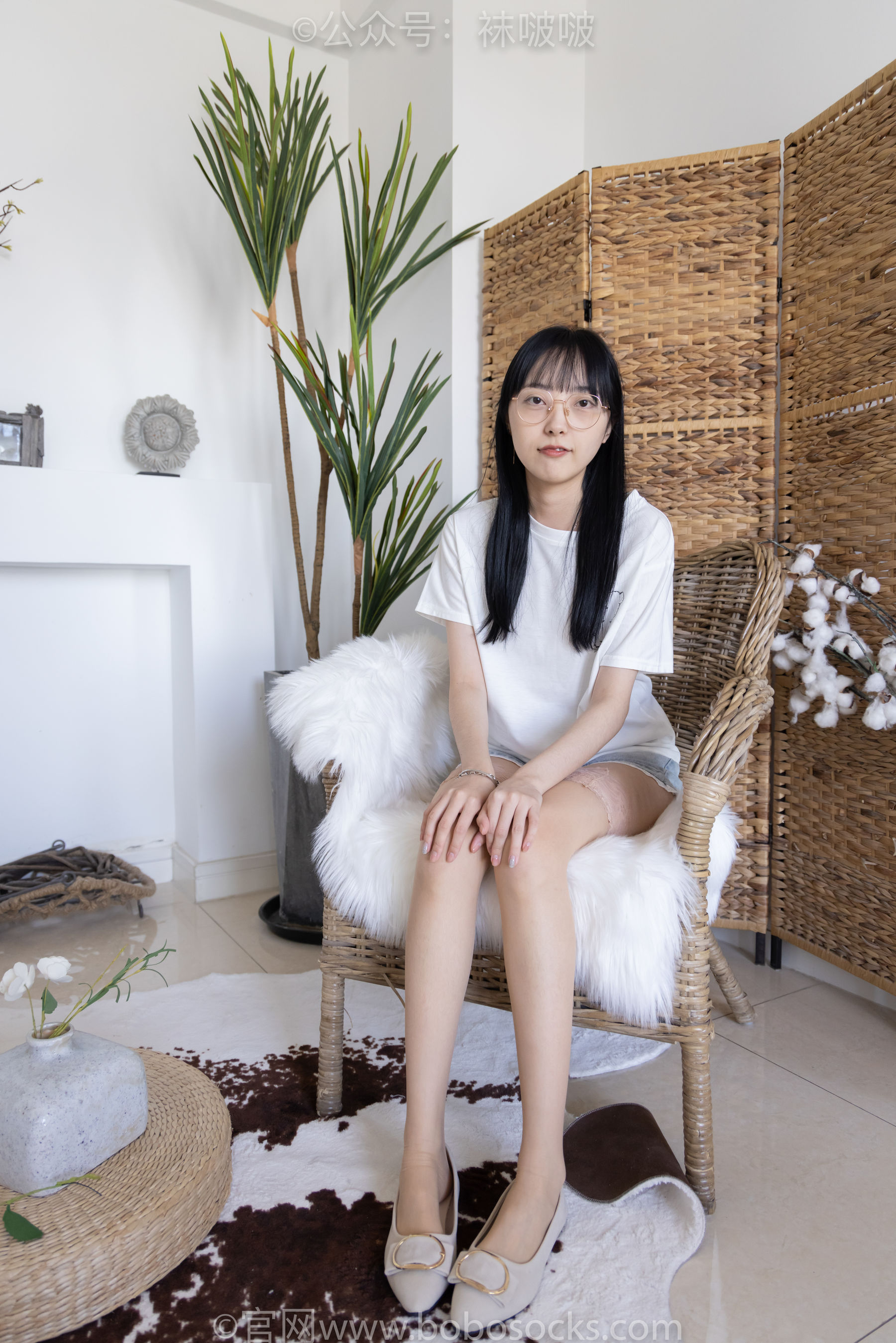 BoBoSocks袜啵啵 No.086 稚予-平底鞋、过膝肉丝_第2张