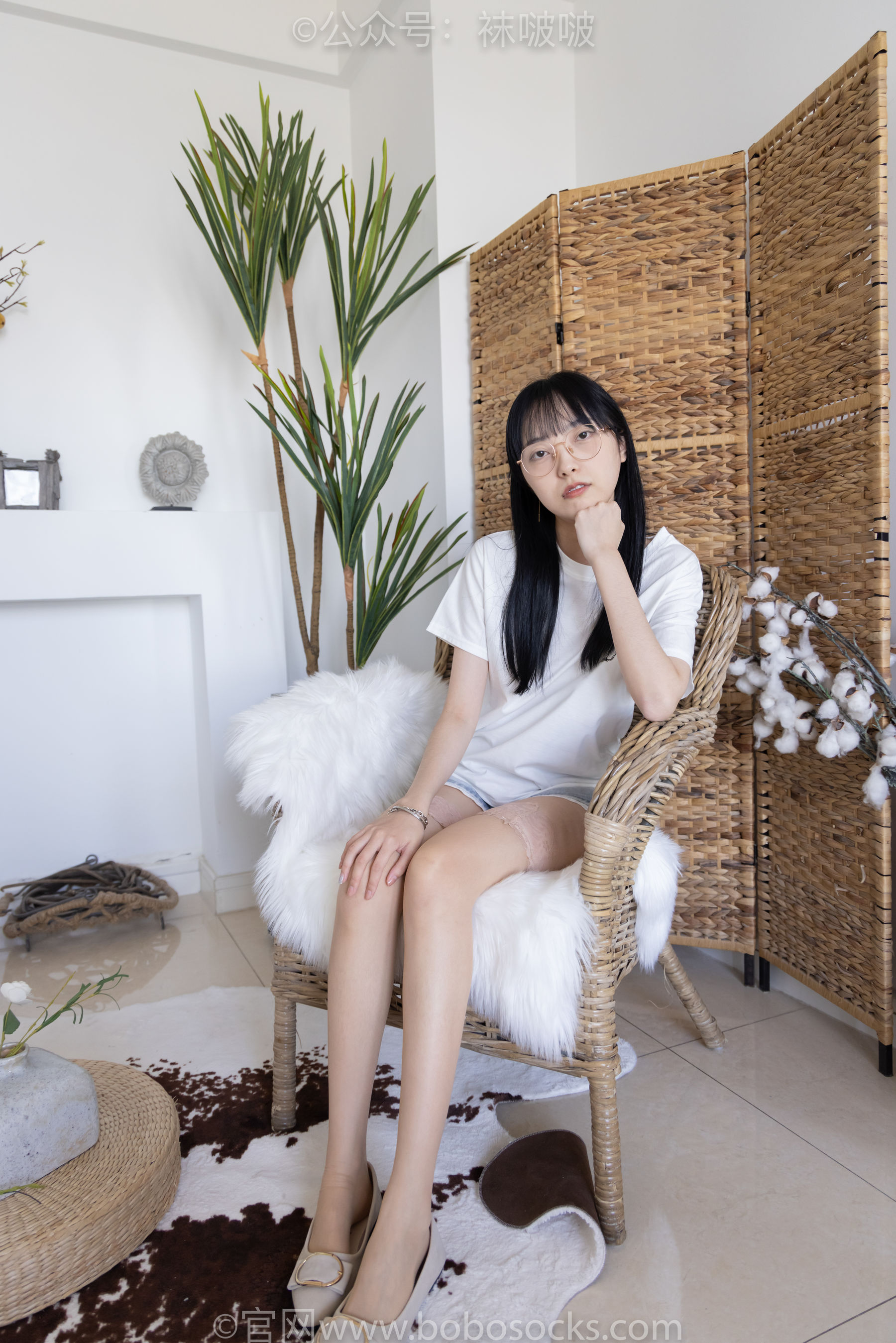 BoBoSocks袜啵啵 No.086 稚予-平底鞋、过膝肉丝_第3张