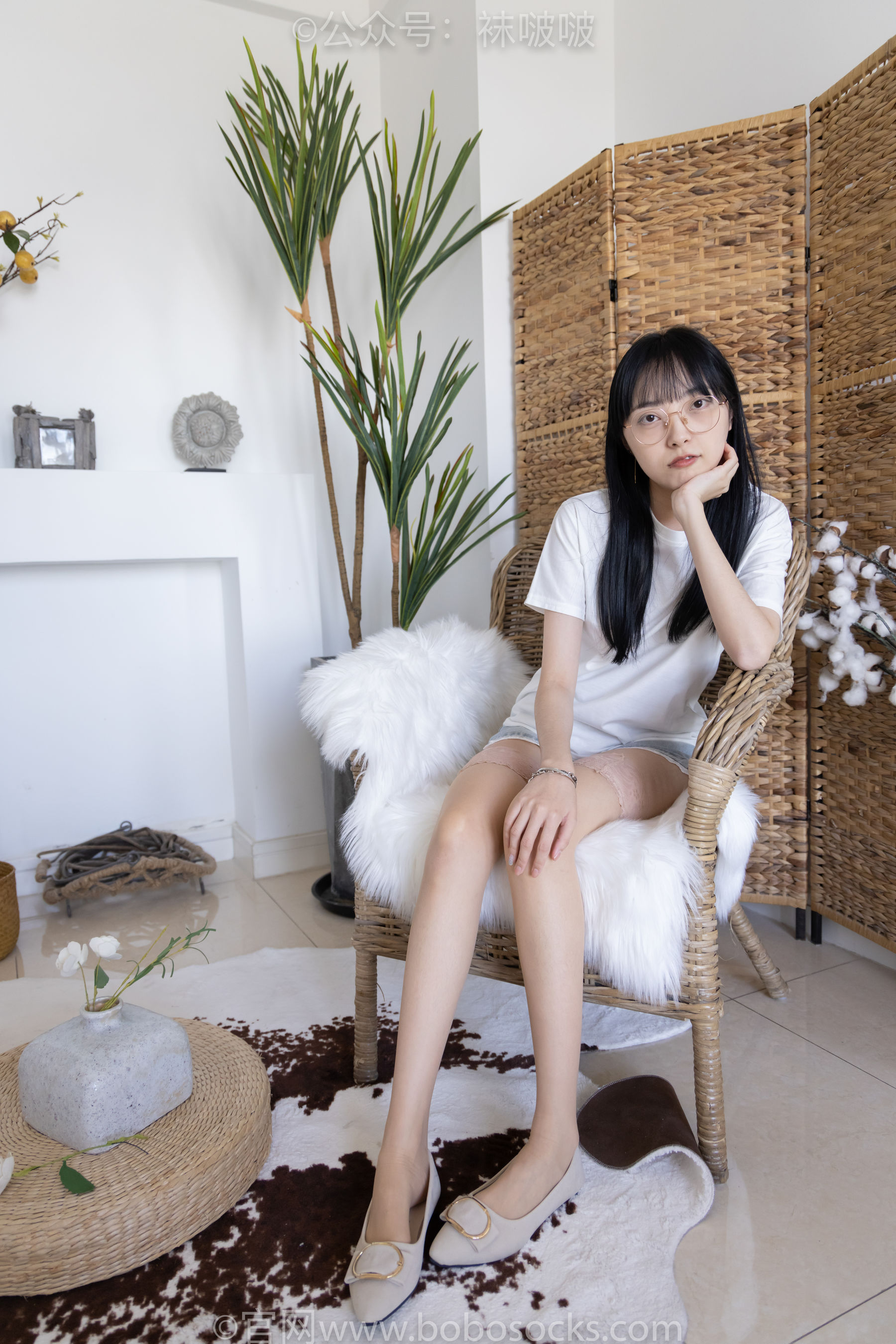 BoBoSocks袜啵啵 No.086 稚予-平底鞋、过膝肉丝_第4张