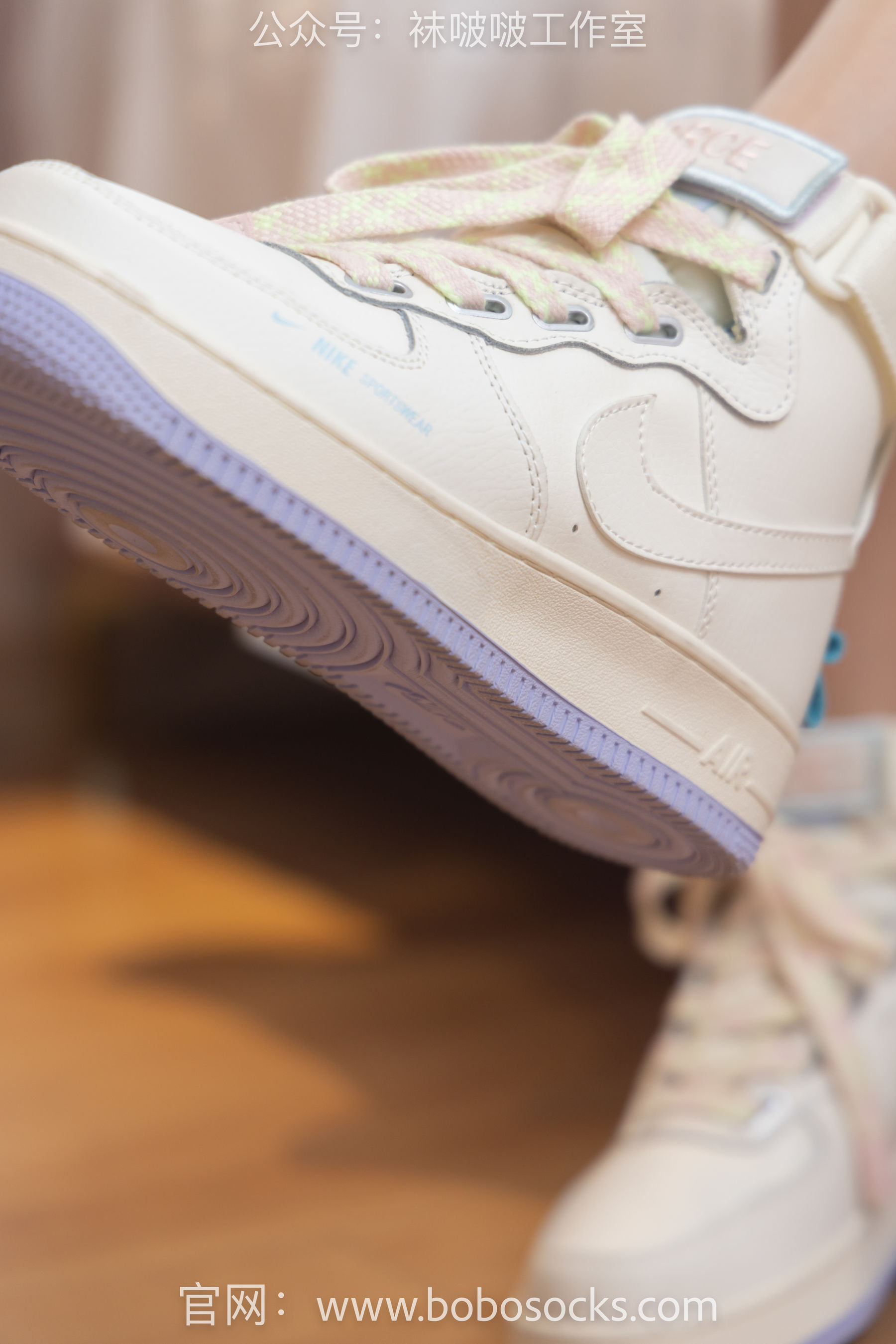 BoBoSocks袜啵啵 No.096 小甜豆-板鞋、白棉袜、油亮肉丝_第5张