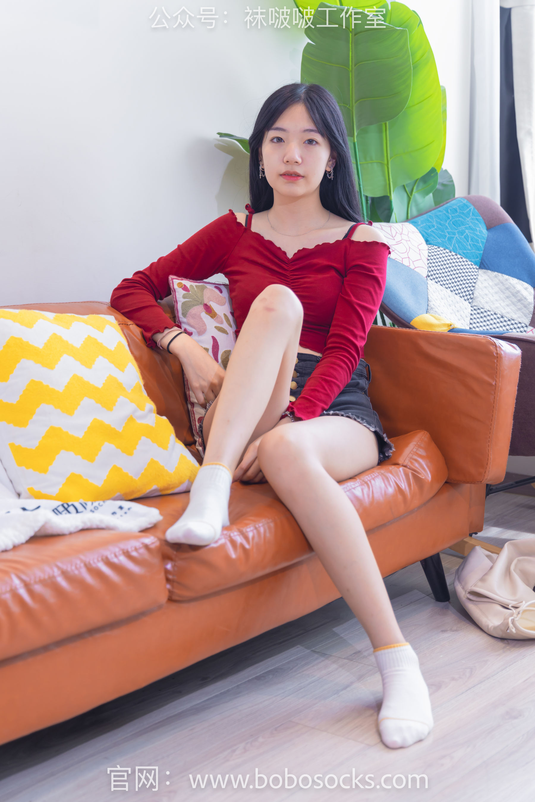 BoBoSocks袜啵啵 No.120 小甜豆-高跟长靴、白棉袜、裸足_第5张