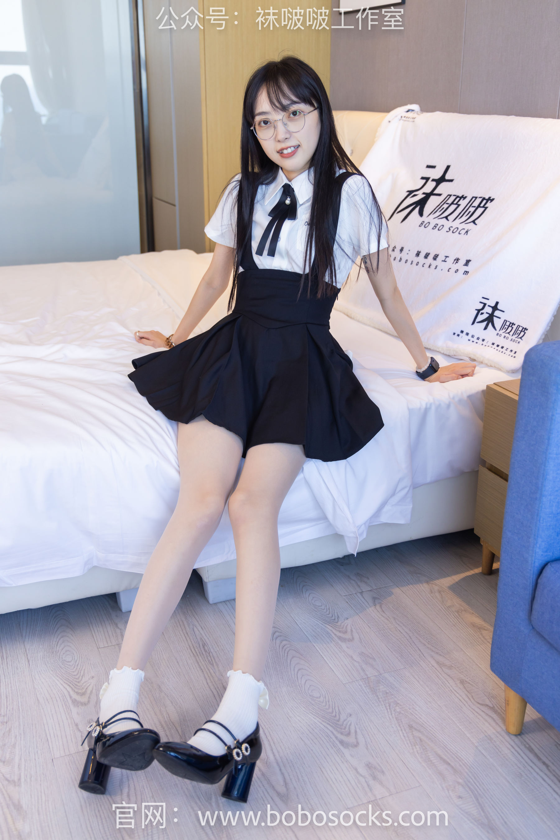 BoBoSocks袜啵啵 No.121 稚予-高跟鞋、白棉袜、肉丝_第2张