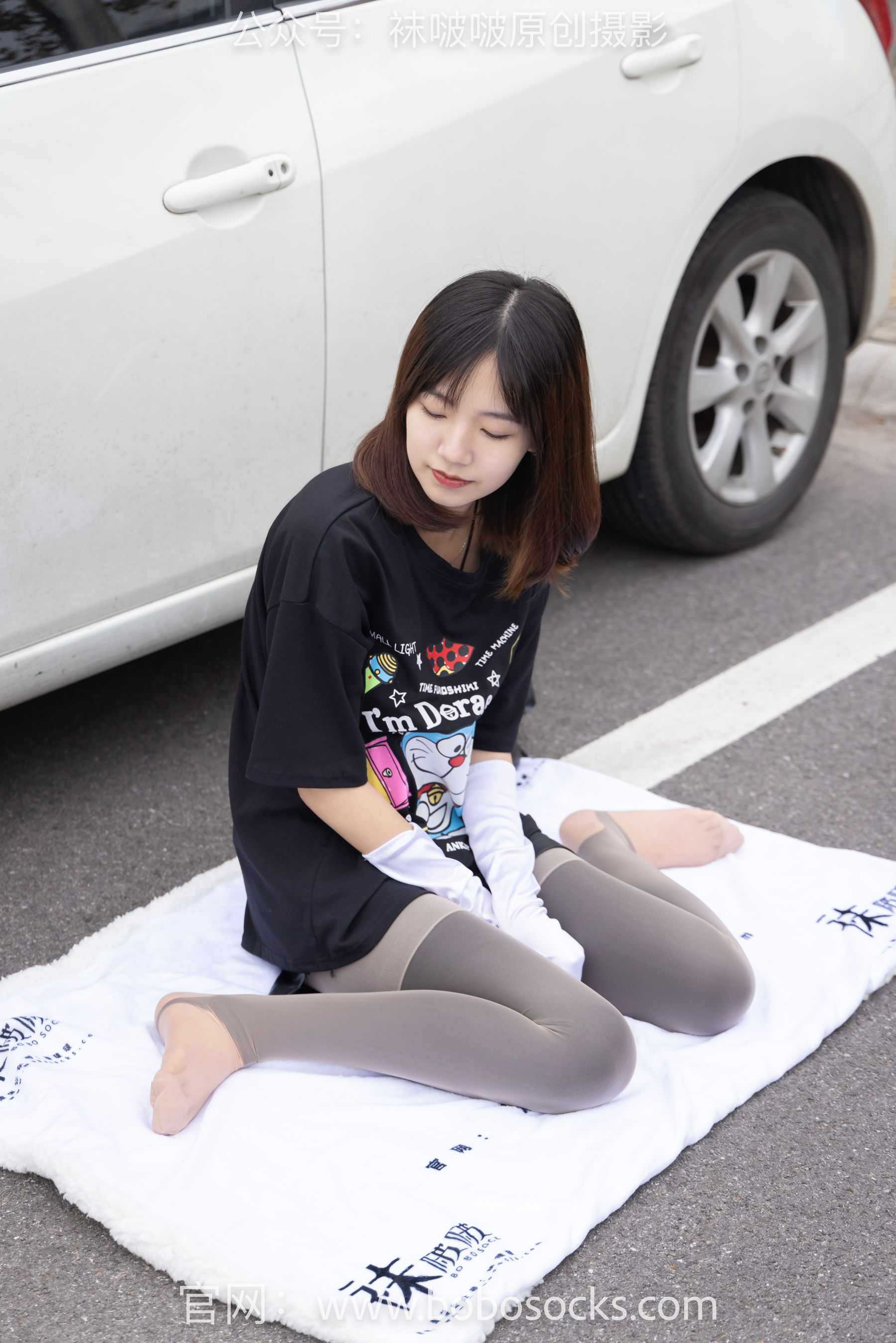 BoBoSocks袜啵啵 No.146 小甜豆-高跟长靴、黑色踩脚裤、肉丝_第5张