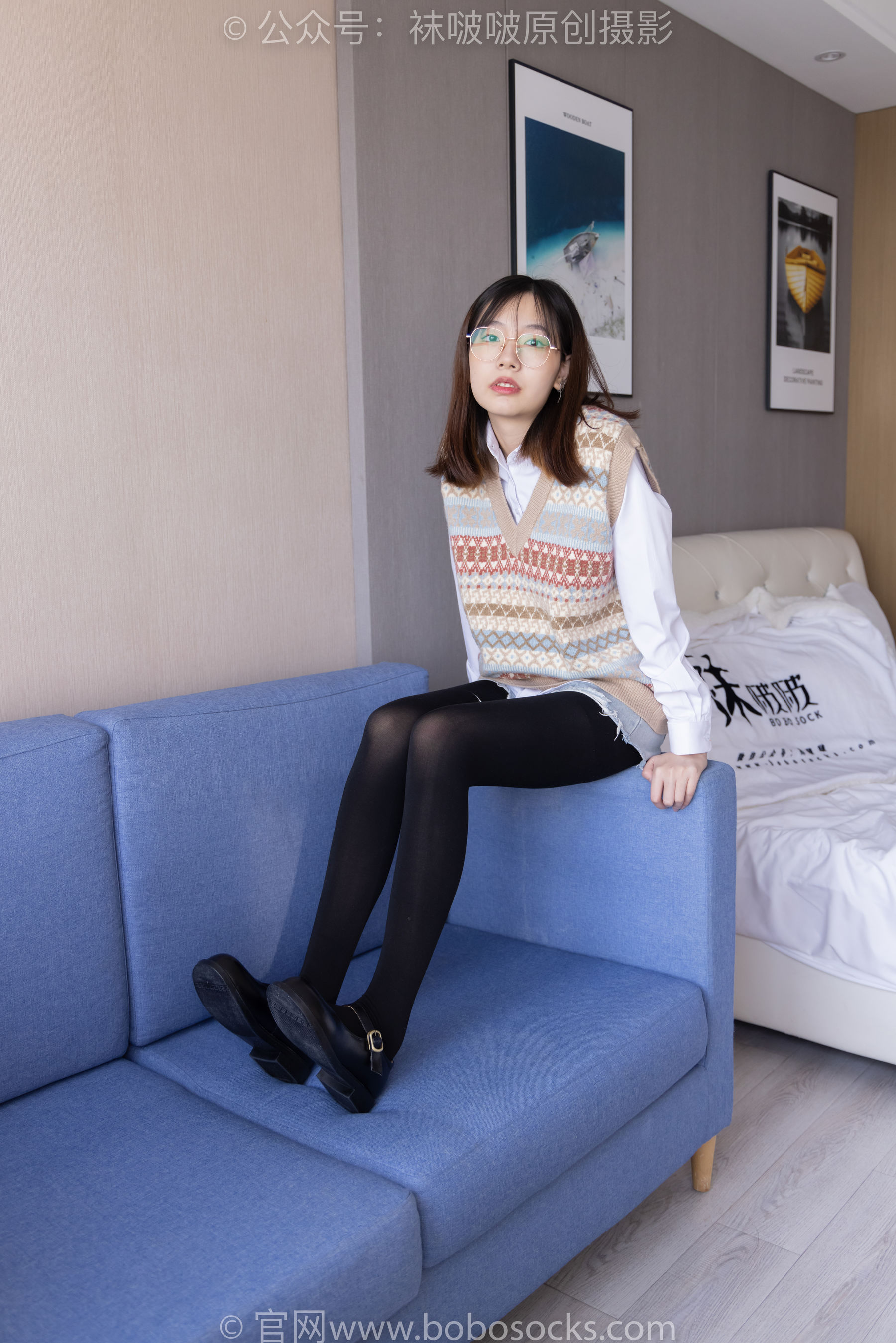 BoBoSocks袜啵啵 No.169 小甜豆-黑皮鞋、厚黑丝、厚肉丝_第1张