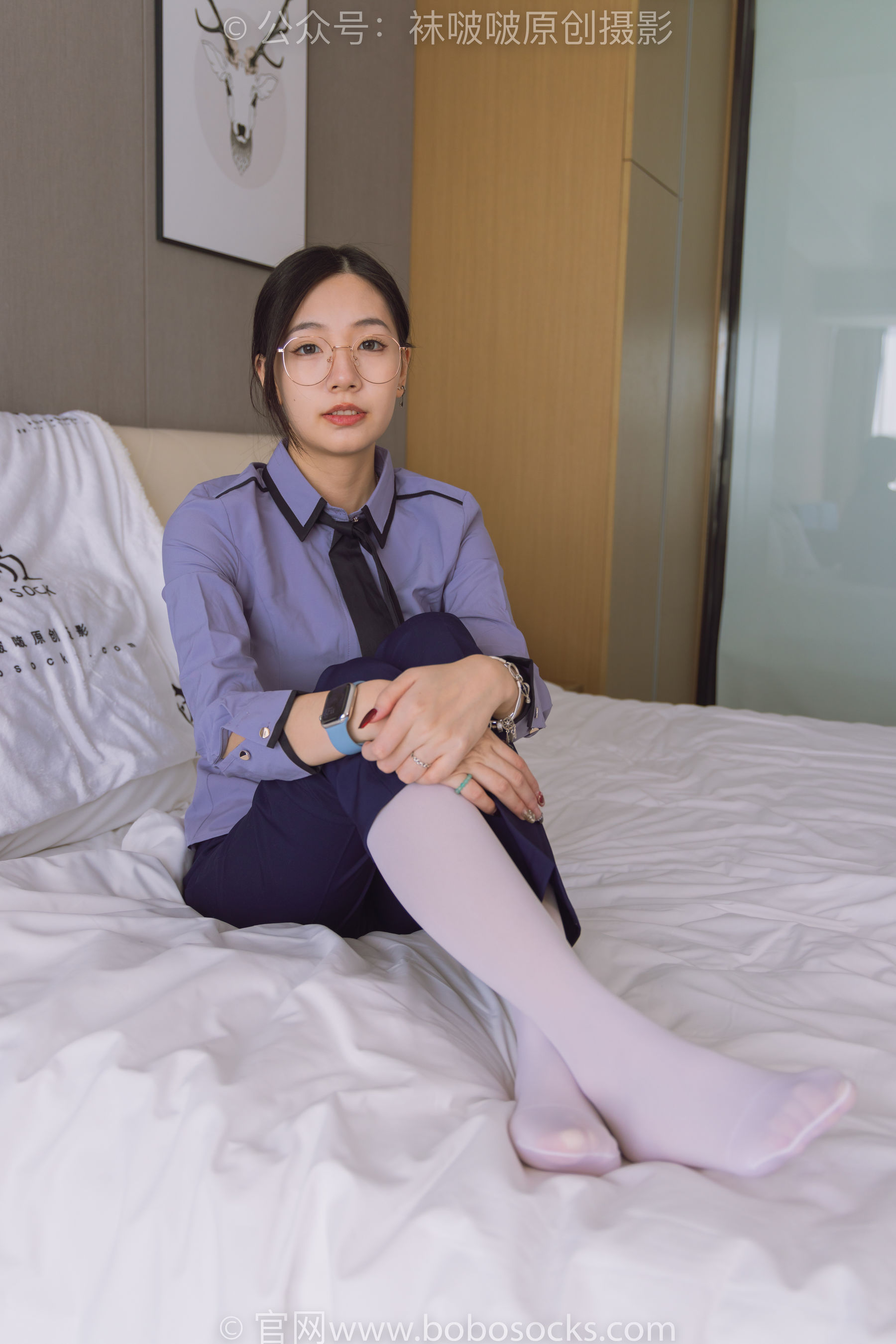 BoBoSocks袜啵啵 No.178 小甜豆-高跟鞋、厚白丝、ol风裤里丝_第3张