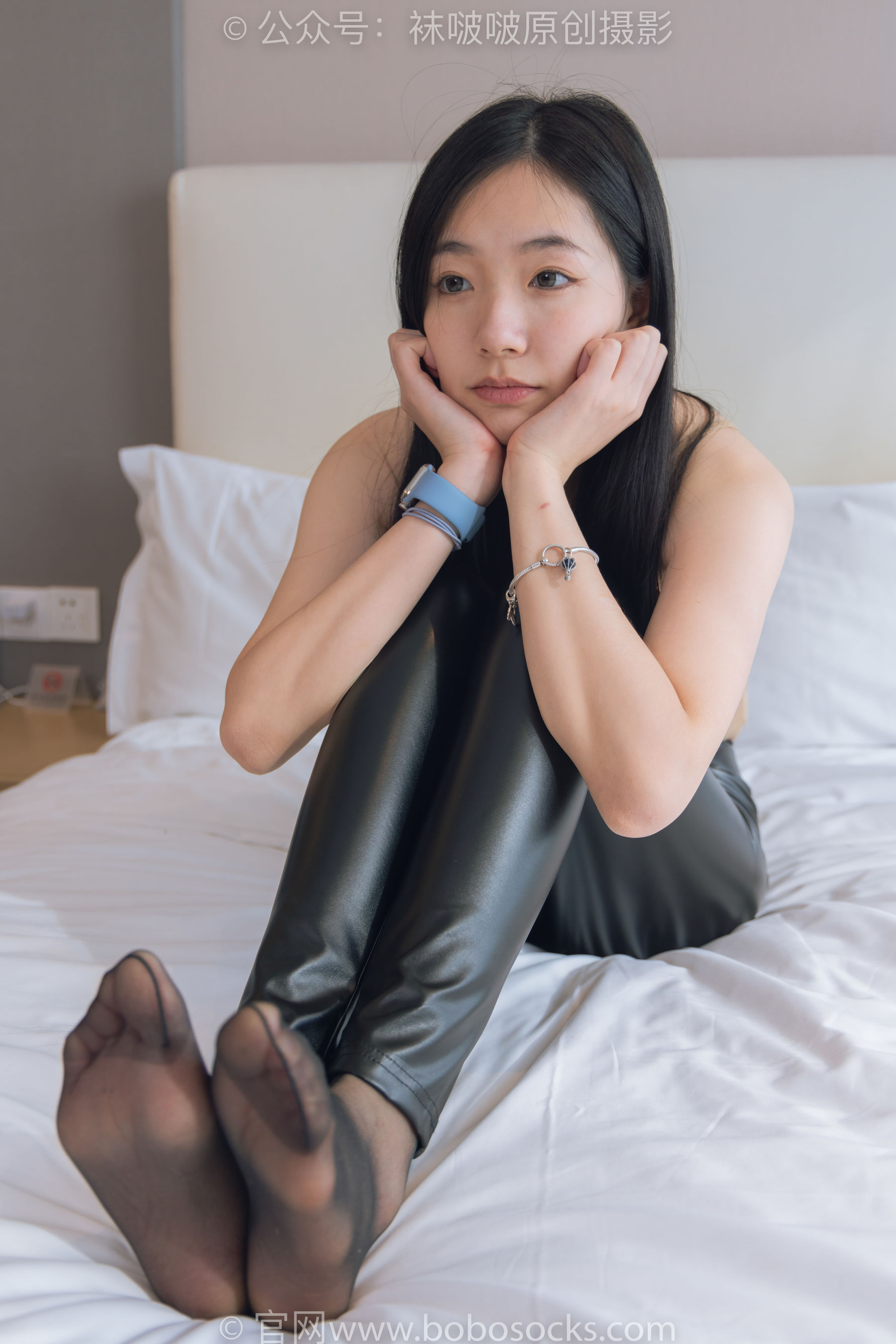 BoBoSocks袜啵啵 No.191 小甜豆-高跟鞋、黑丝、皮裤裤里丝_第4张