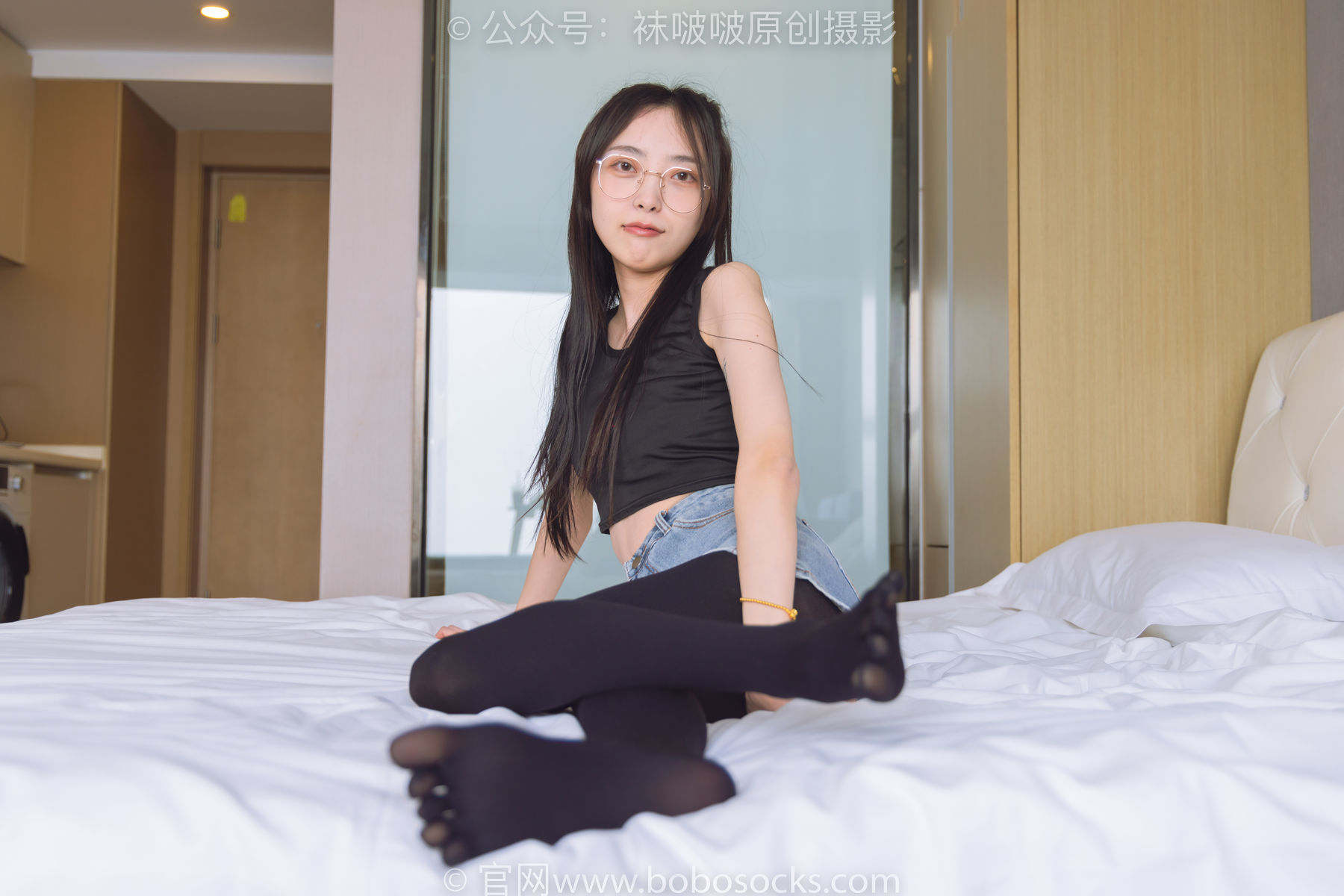 BoBoSocks袜啵啵 No.192 稚予-高跟鞋、黑色五指袜_第4张