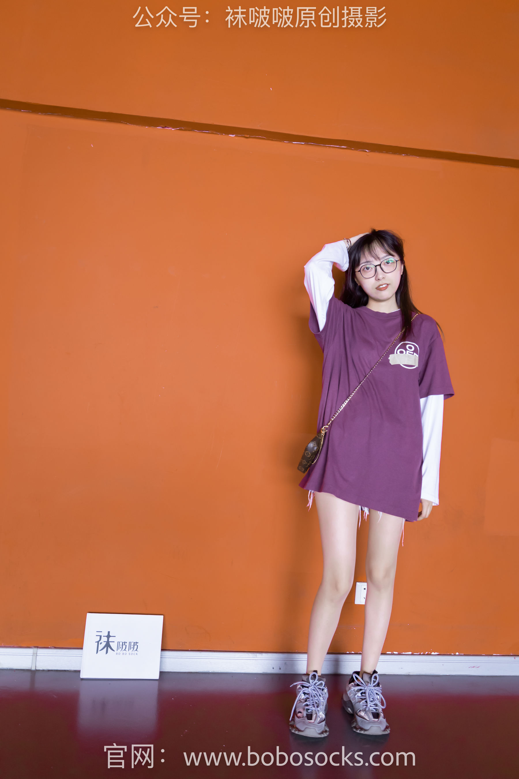 BoBoSocks袜啵啵 积分限定作品010 稚予-巴黎世家运动鞋、白棉袜、肉丝_第5张