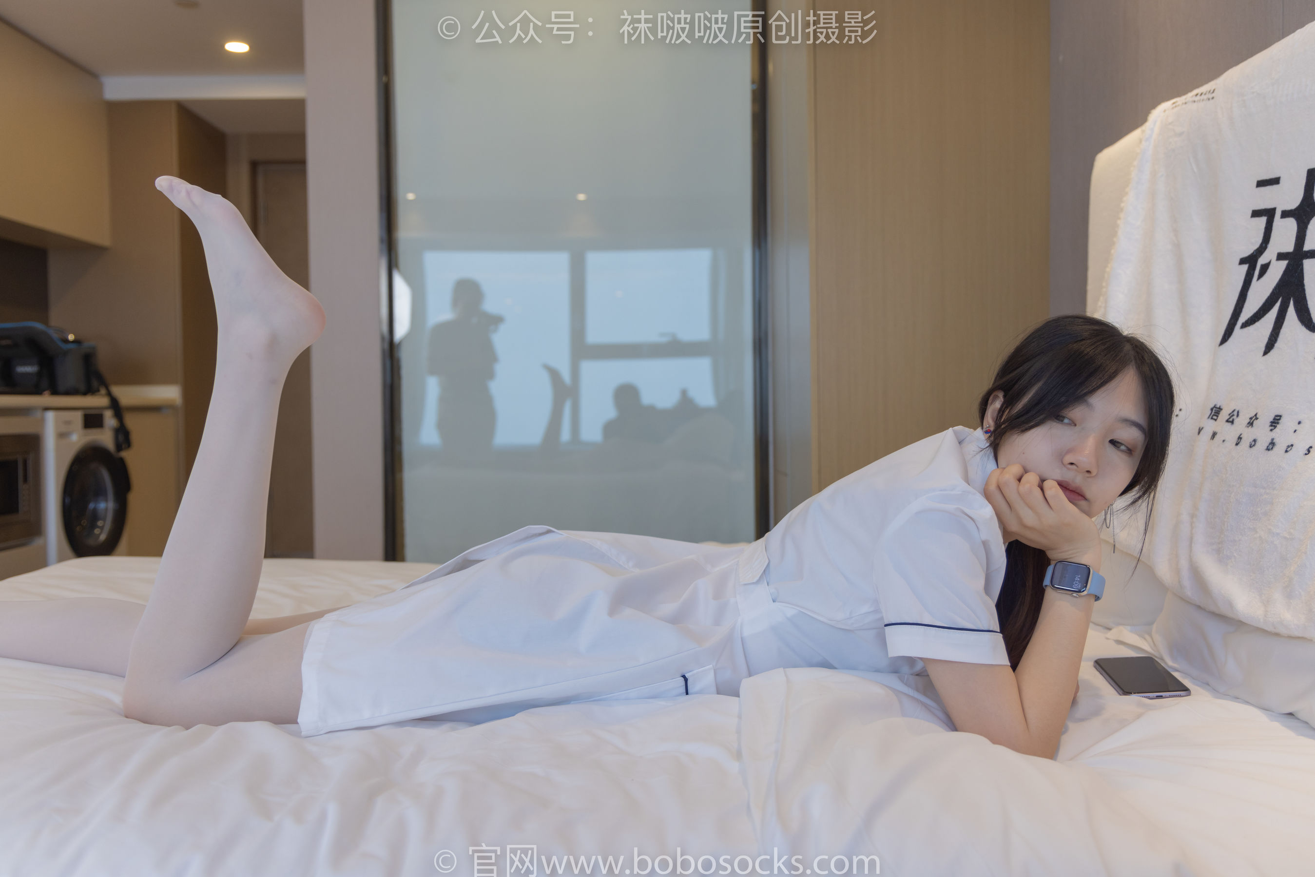 BoBoSocks袜啵啵 No.206 小甜豆 -绑带凉鞋、白丝大腿袜、小护士服_第5张