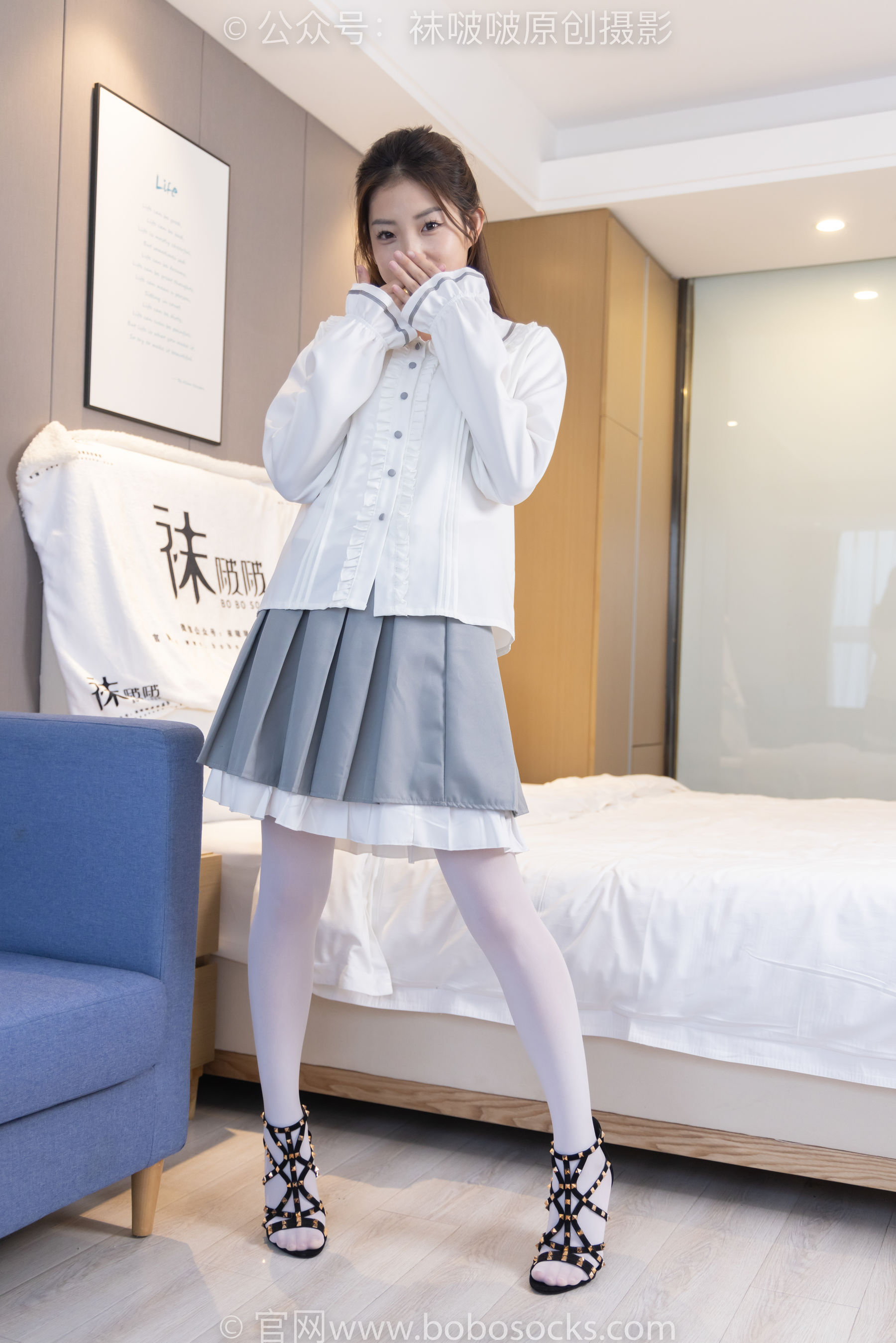 BoBoSocks袜啵啵 No.211 小沫 -高跟鞋、厚白丝_第1张