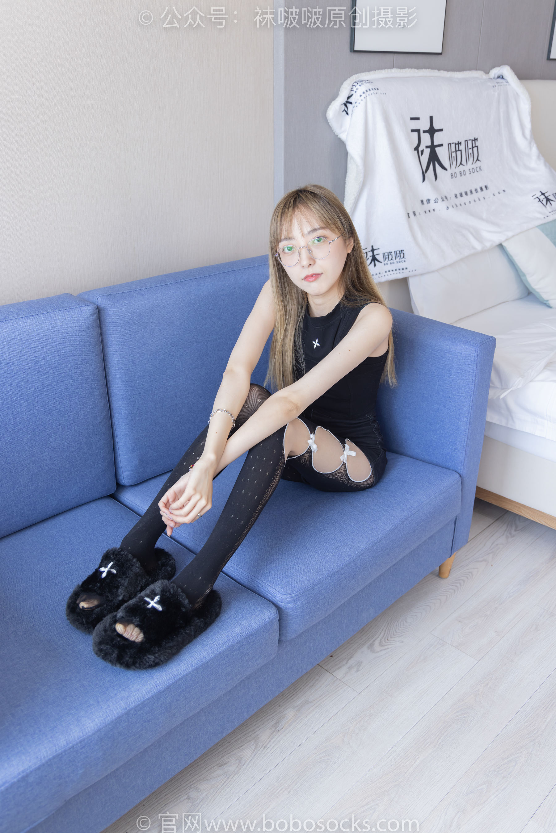 BoBoSocks袜啵啵 No.219 稚予-板鞋、拖鞋、厚黑丝、蕾丝黑丝_第2张