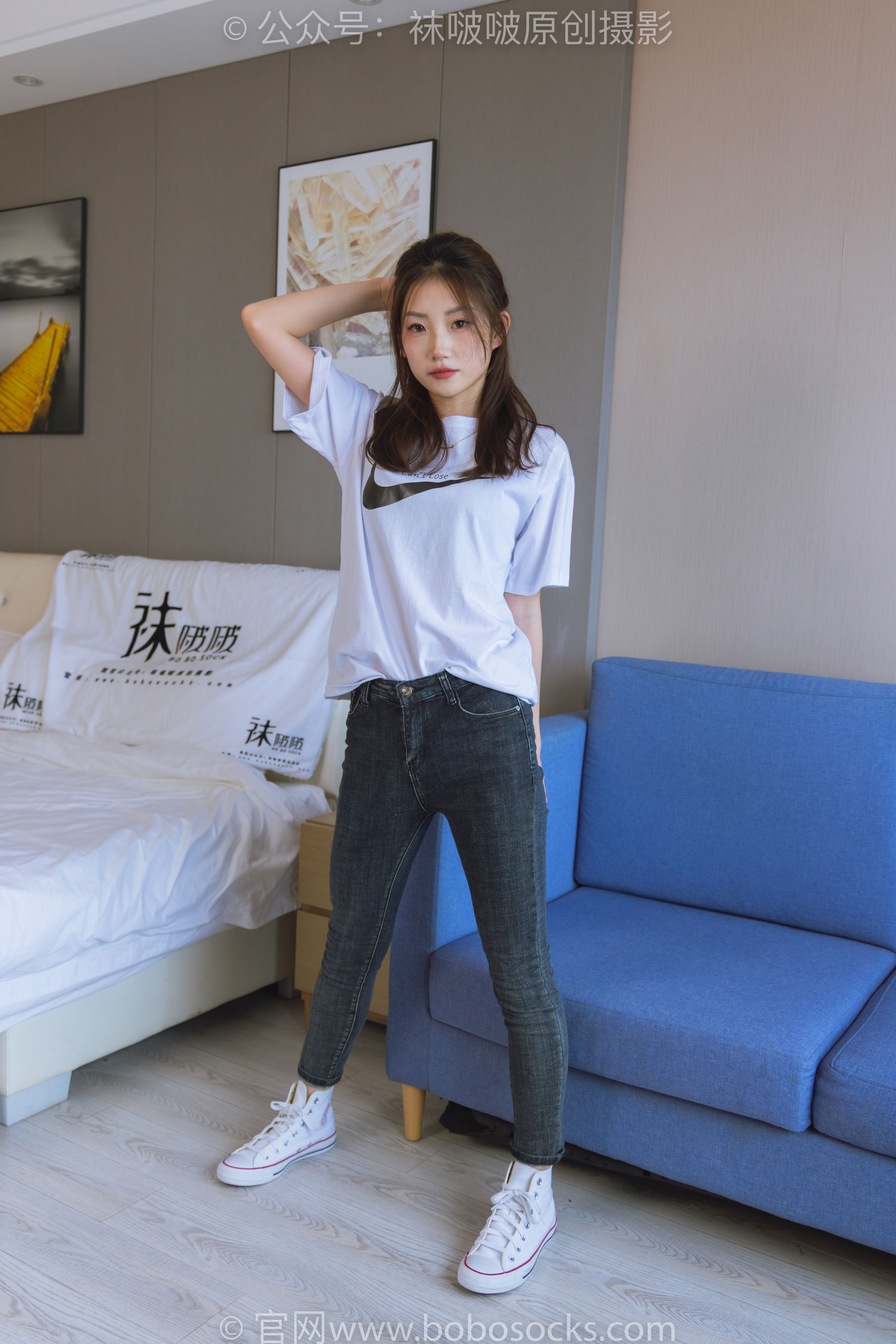 BoBoSocks袜啵啵 No.220 小沫-两双板鞋、短肉丝、裸足_第1张