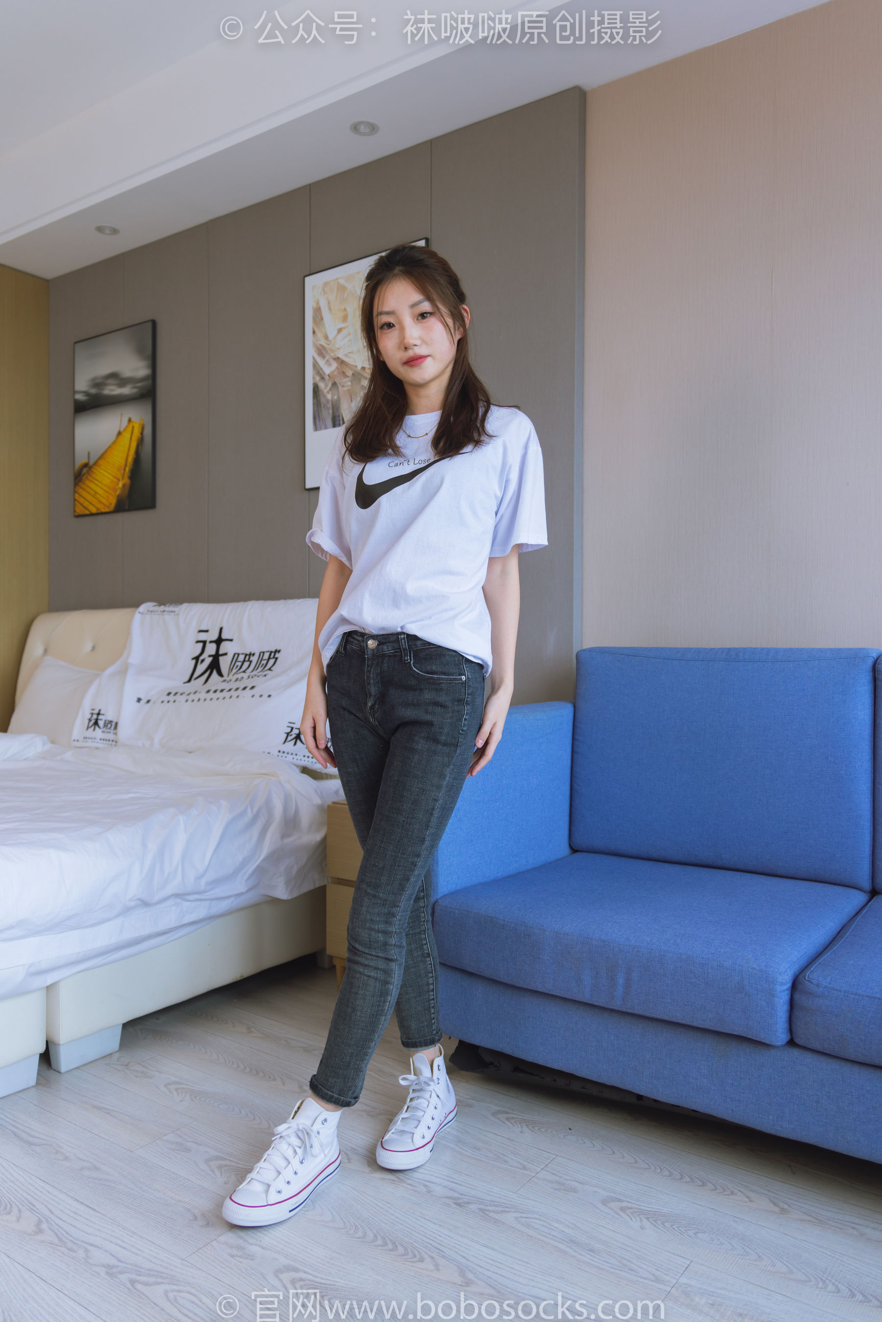 BoBoSocks袜啵啵 No.220 小沫-两双板鞋、短肉丝、裸足_第2张