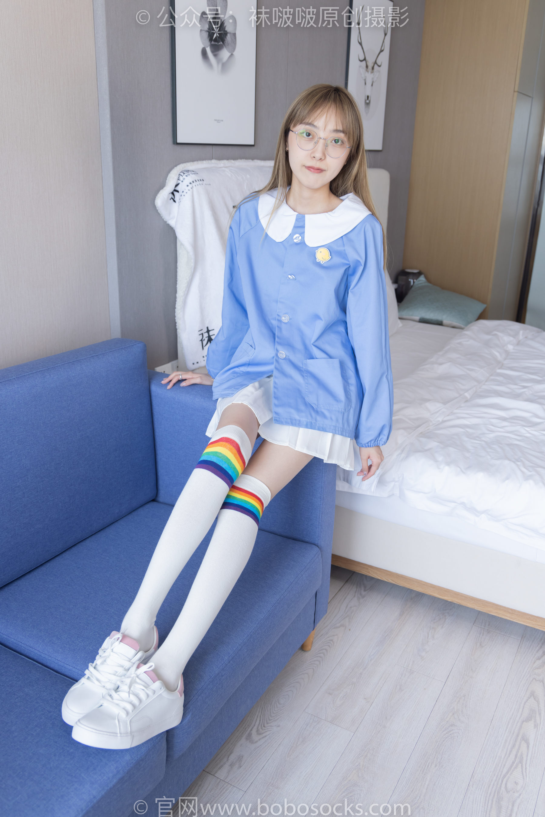 BoBoSocks袜啵啵 No.229 稚予-板鞋、皮鞋、两双大腿袜_第3张