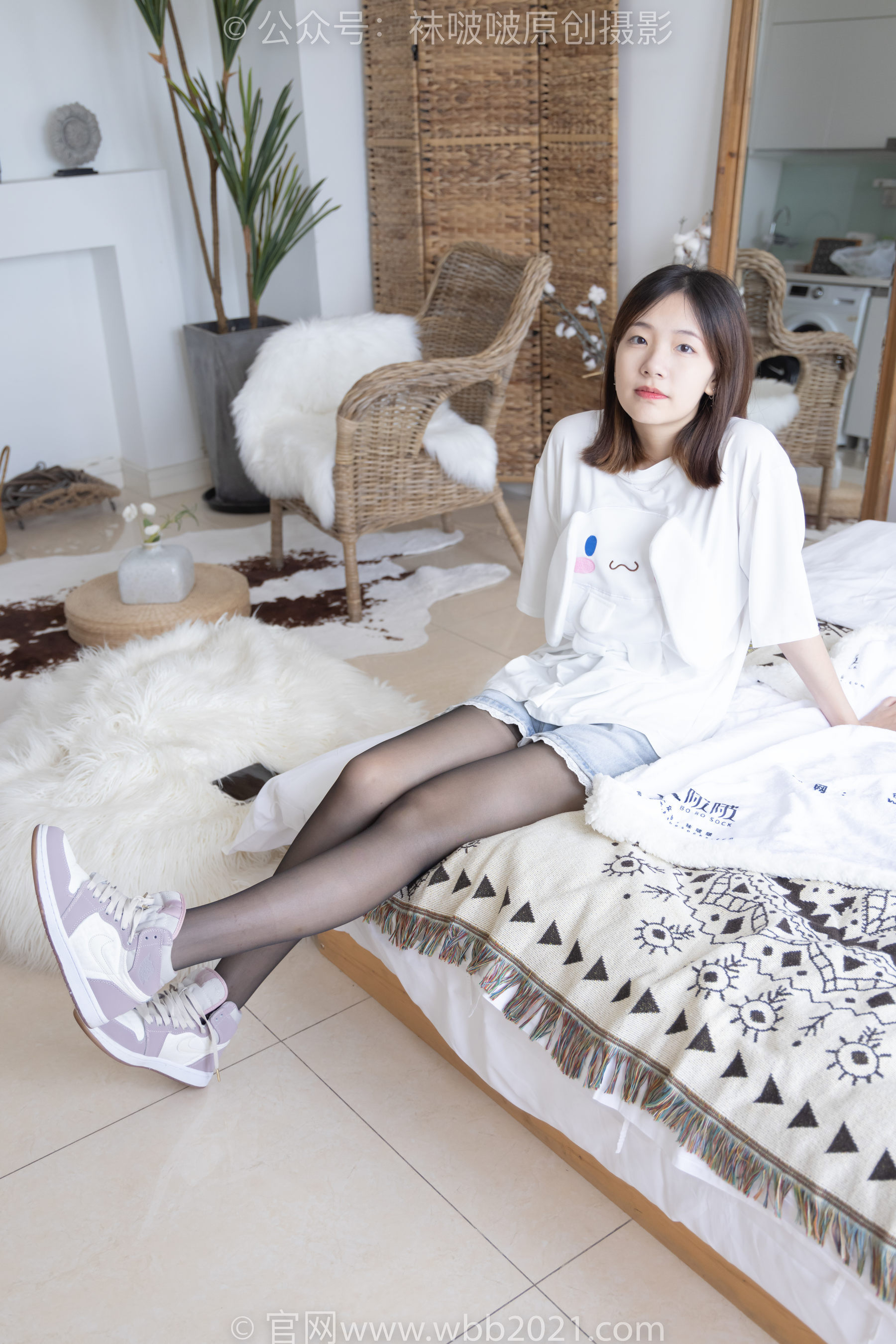 BoBoSocks袜啵啵 No.233 小甜豆-板鞋、黑丝_第2张