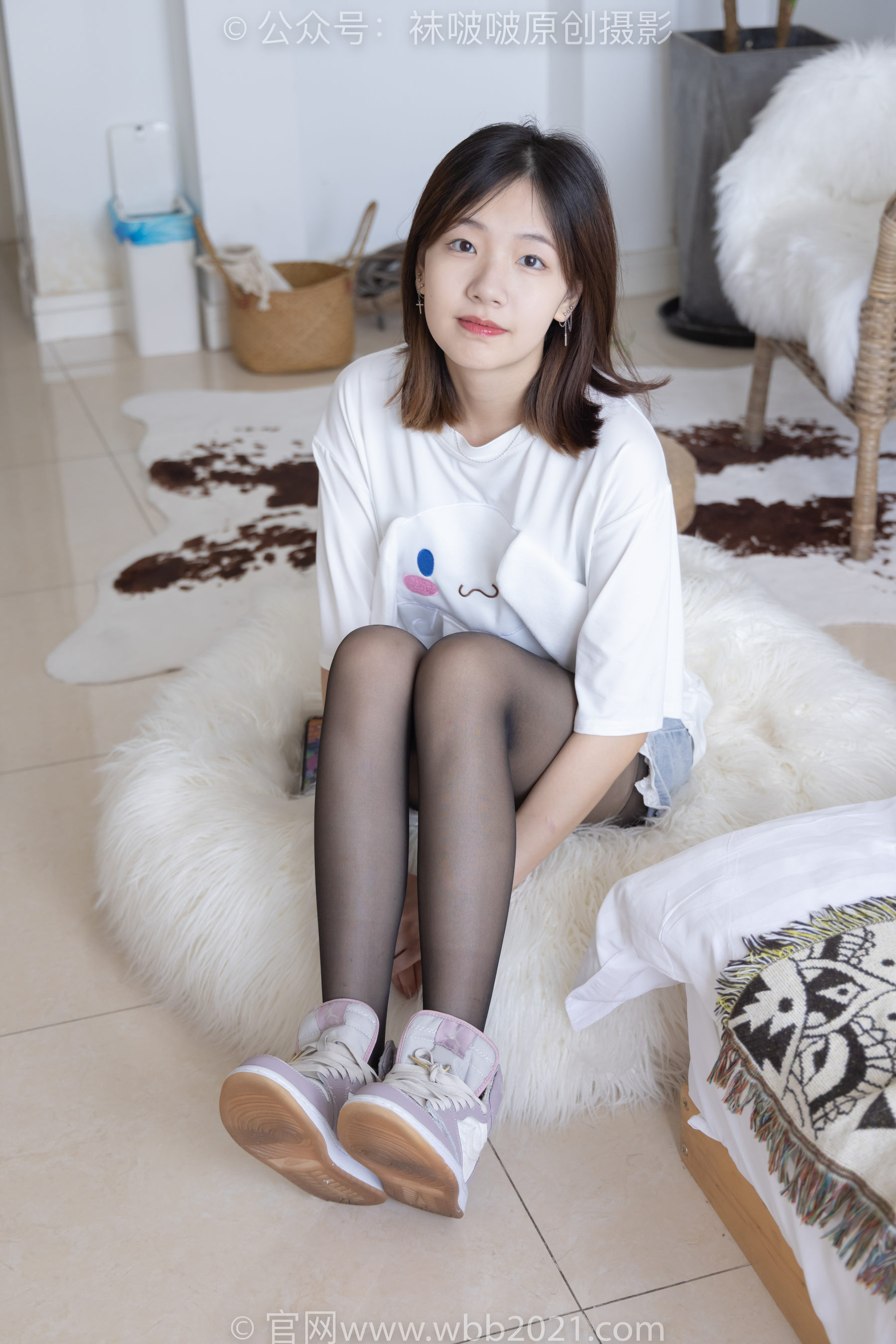 BoBoSocks袜啵啵 No.233 小甜豆-板鞋、黑丝_第3张