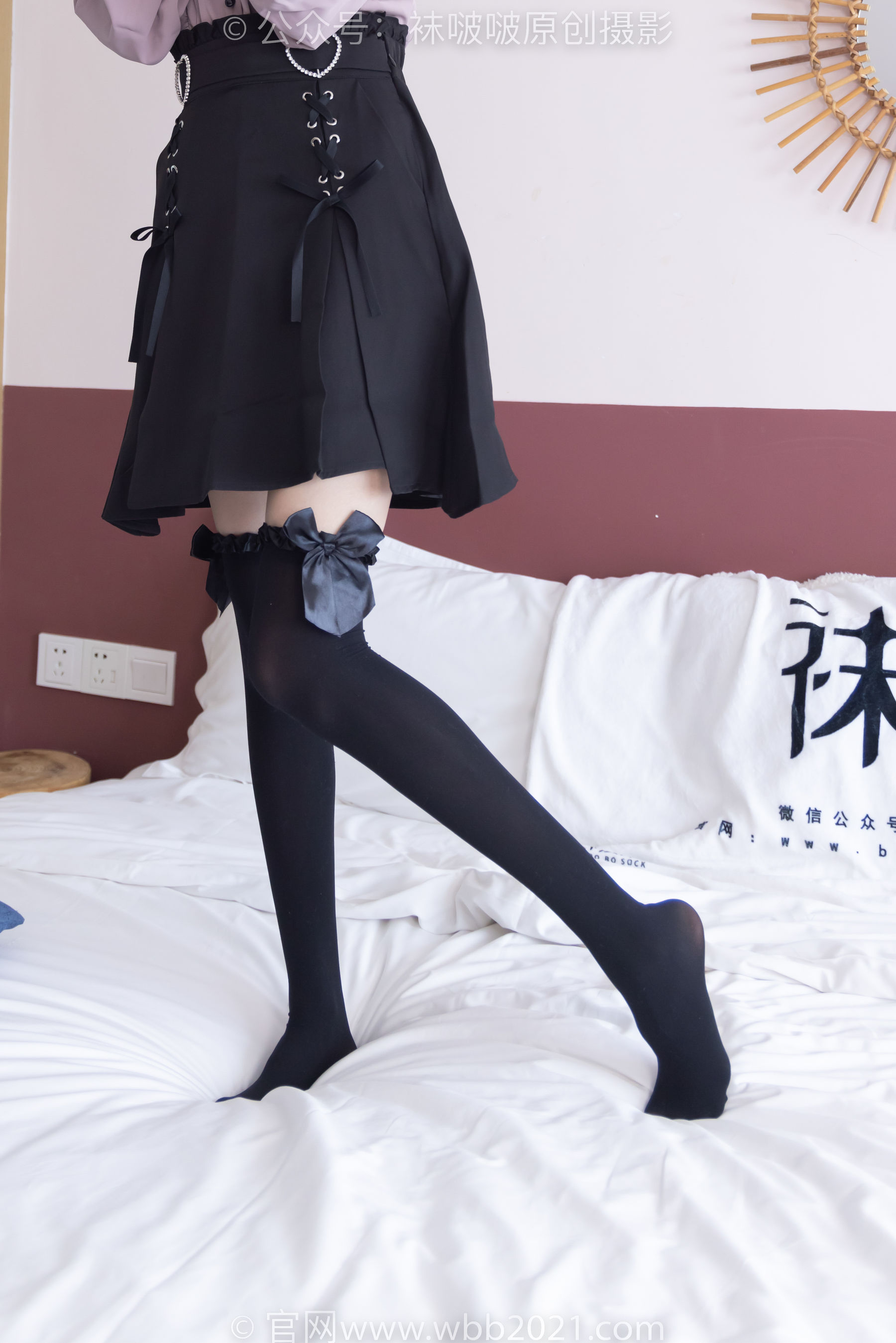 BoBoSocks袜啵啵 No.247 稚予 -皮鞋、黑丝大腿袜、地雷系女友_第4张