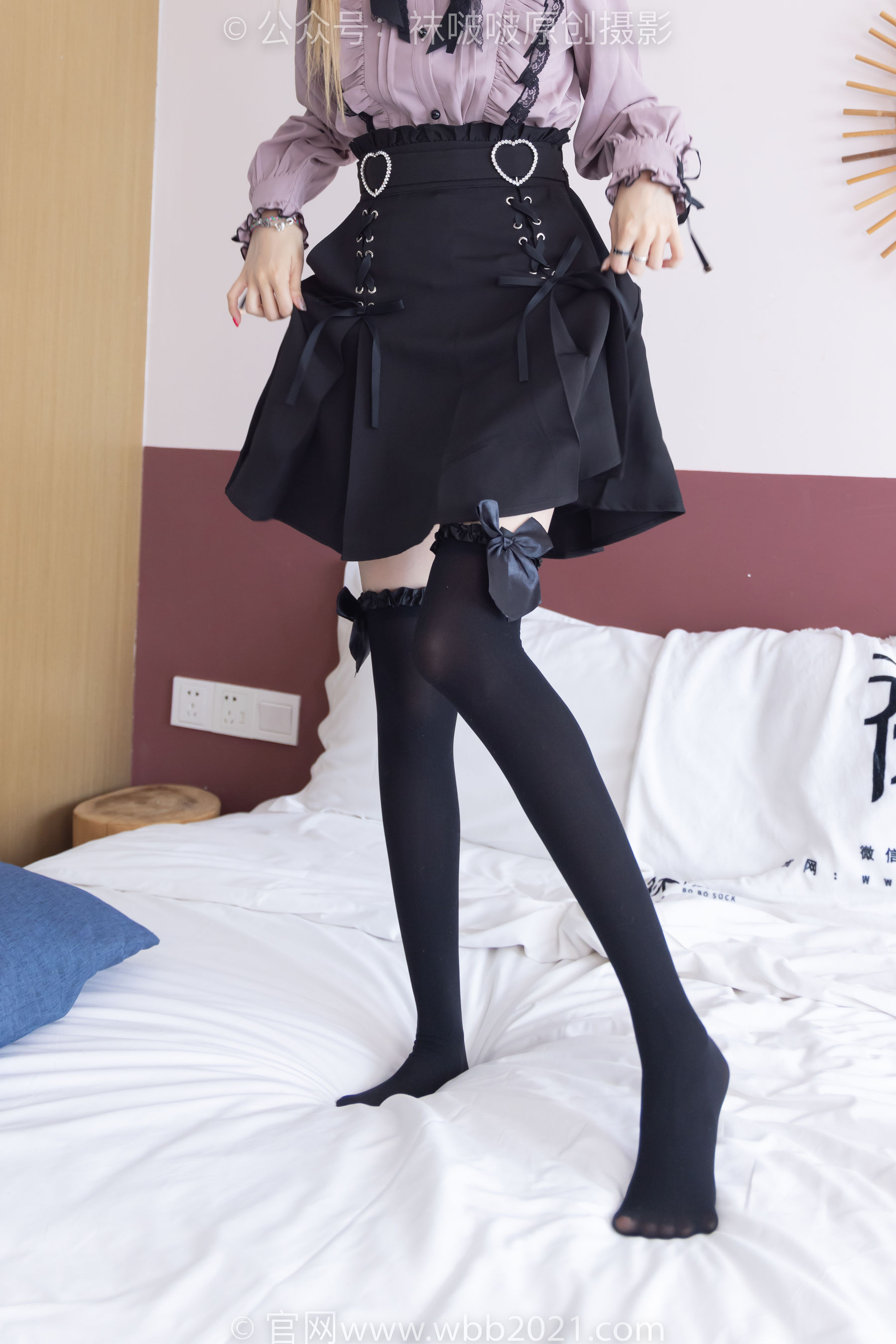 BoBoSocks袜啵啵 No.247 稚予 -皮鞋、黑丝大腿袜、地雷系女友_第5张