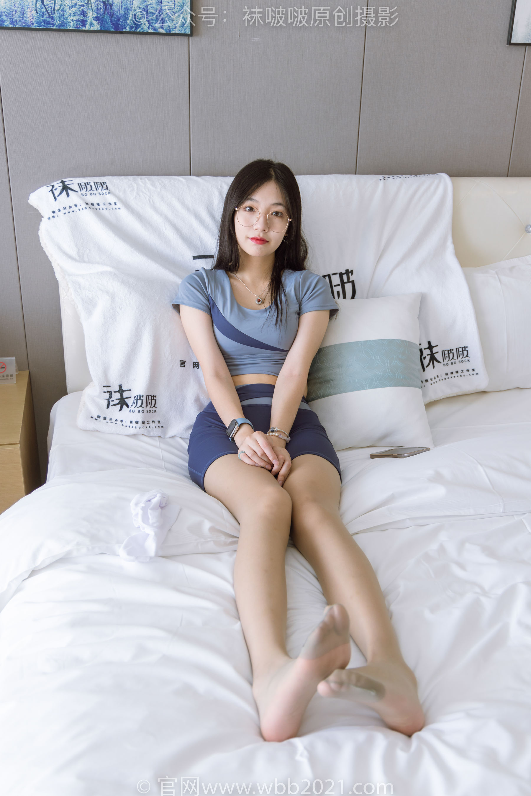 BoBoSocks袜啵啵 No.269 小甜豆 -运动鞋、白棉袜、灰丝、瑜伽裤裤里丝_第2张
