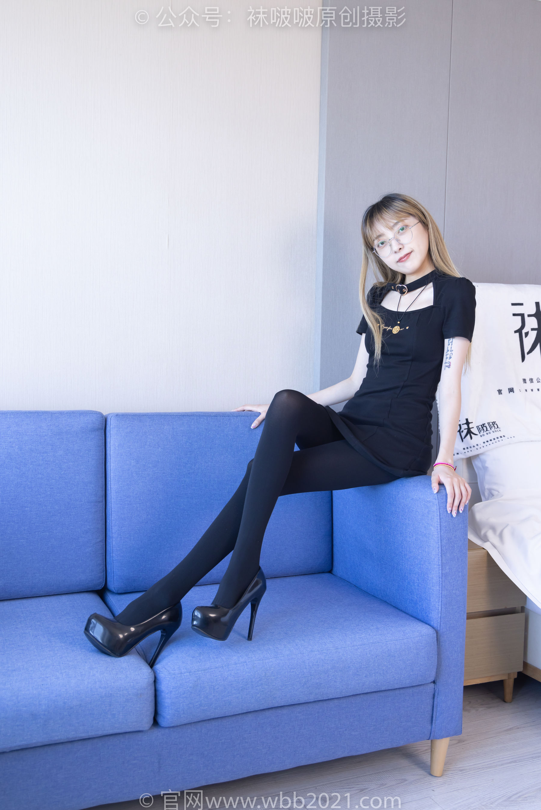 BoBoSocks袜啵啵 No.270 稚予 -高跟鞋、皮鞋、厚黑丝、黑色大腿棉袜_第2张