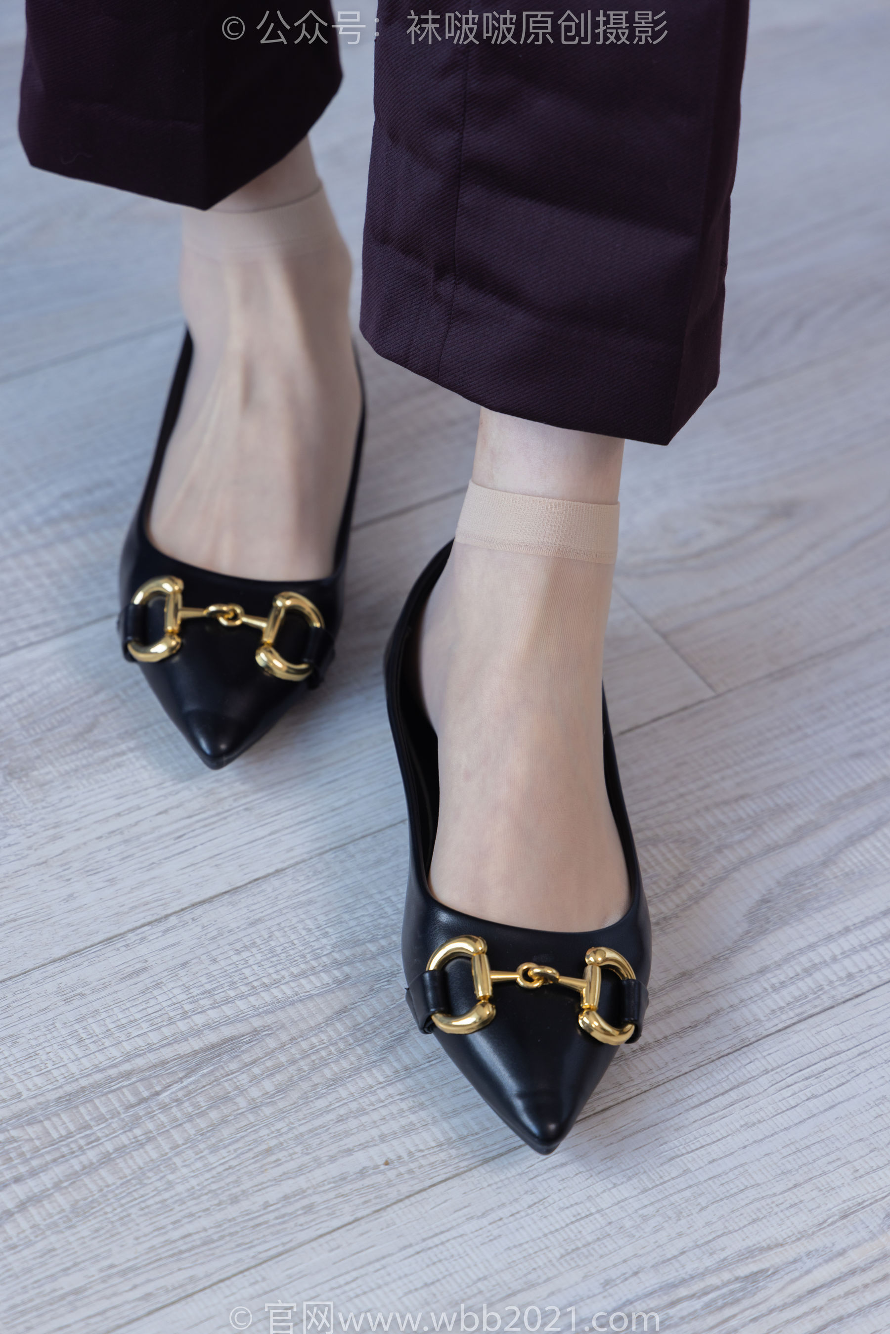 BoBoSocks袜啵啵 No.271 芝士 -平底鞋、短肉丝、银行制服_第1张